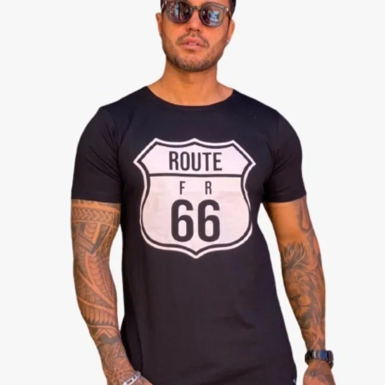 Camiseta masculina Long Line