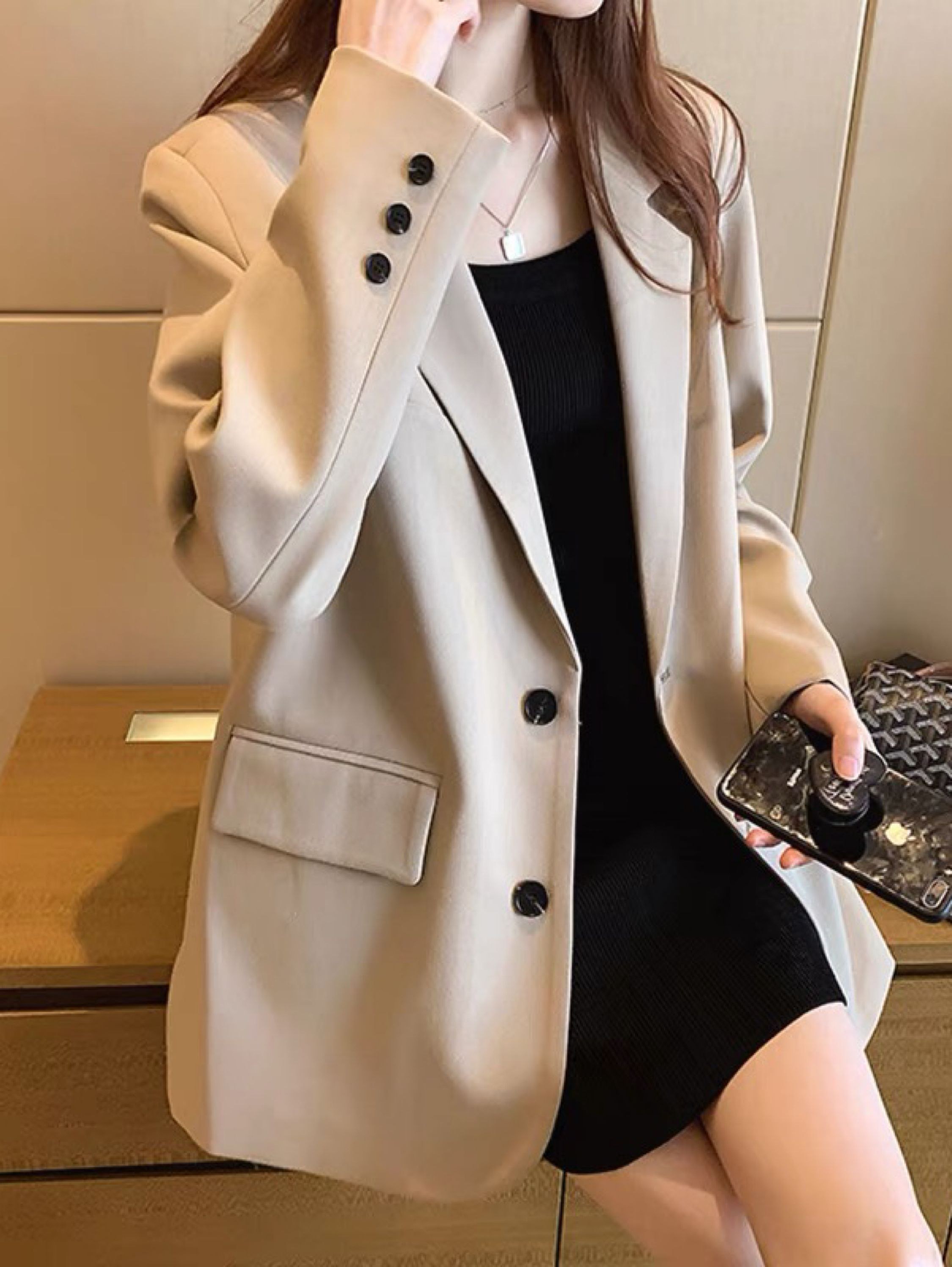 Blazer com forro FW fashion