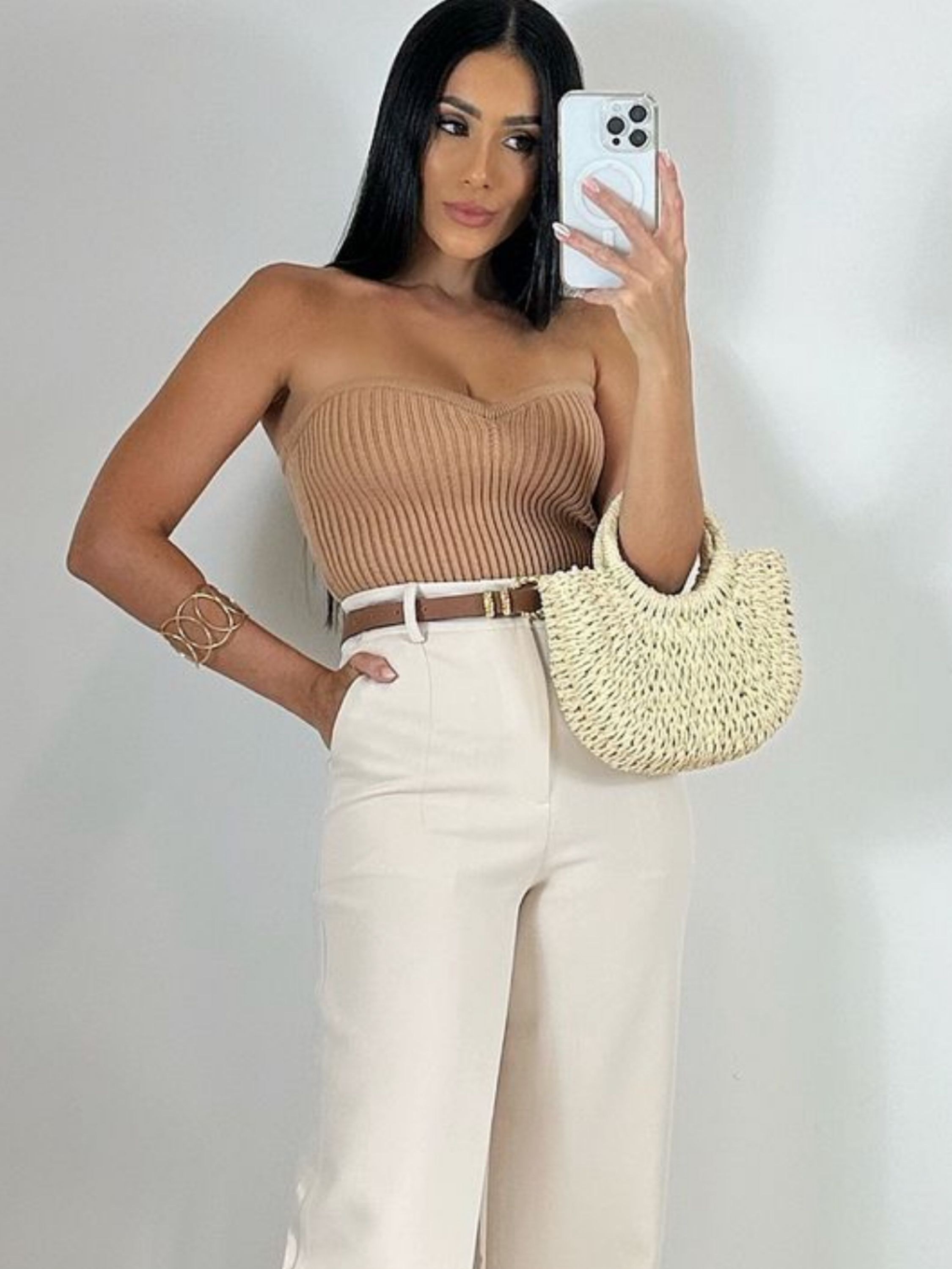 Top comprida de modal FW fashion