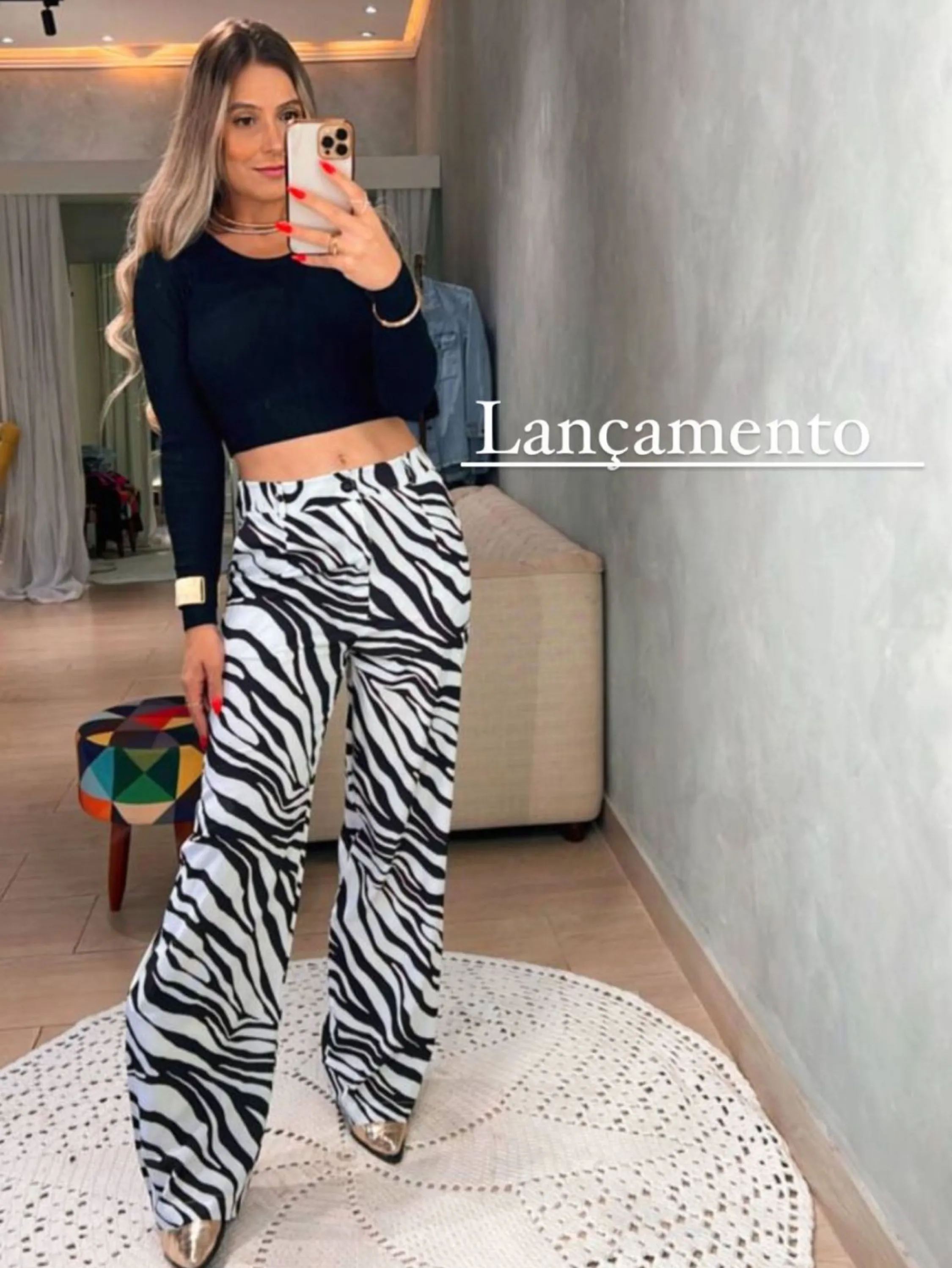 Calça de zebra