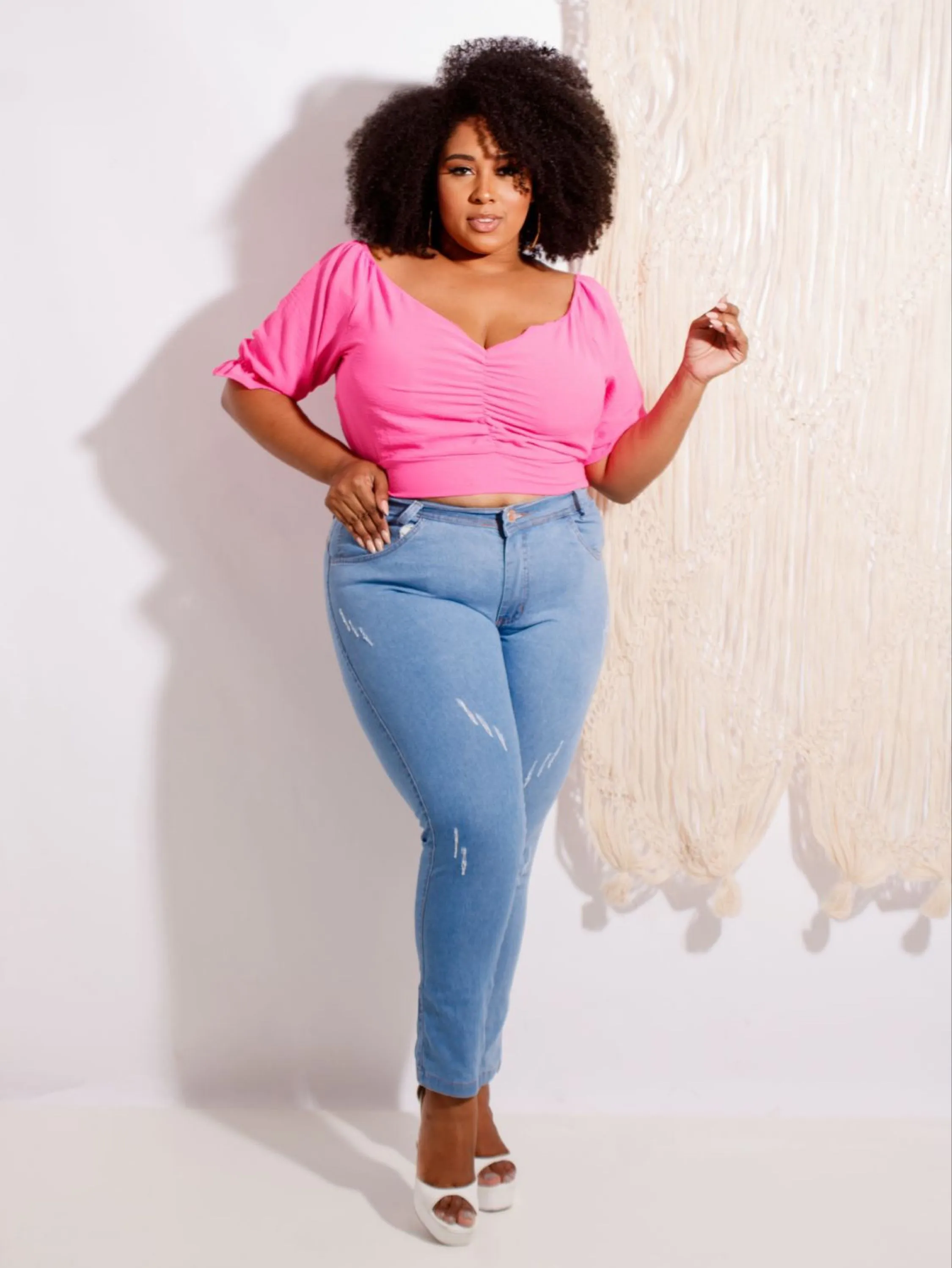 Calça Jeans Skinny Plus Size