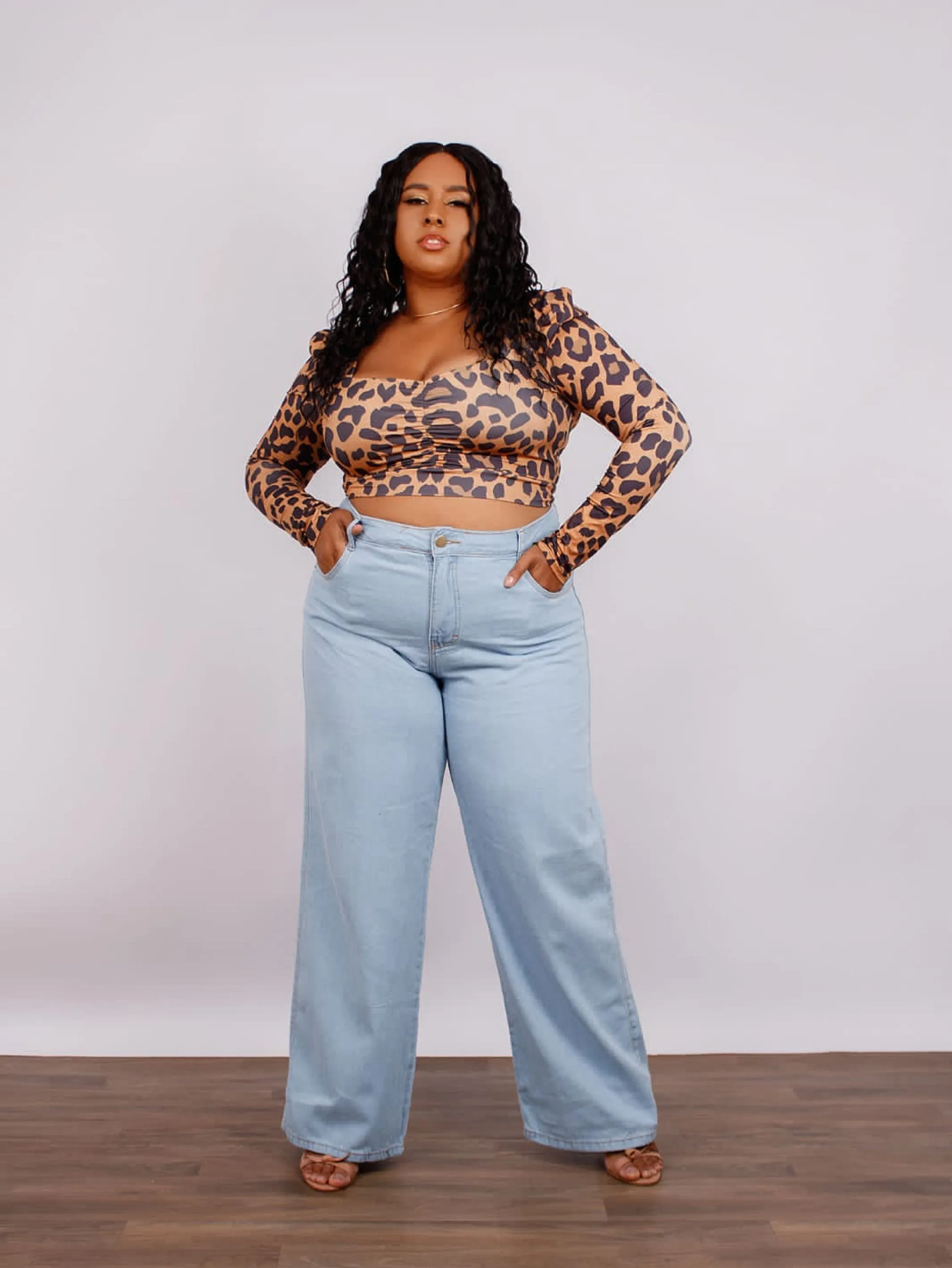 CALÇA WIDE LEG PLUS SIZE