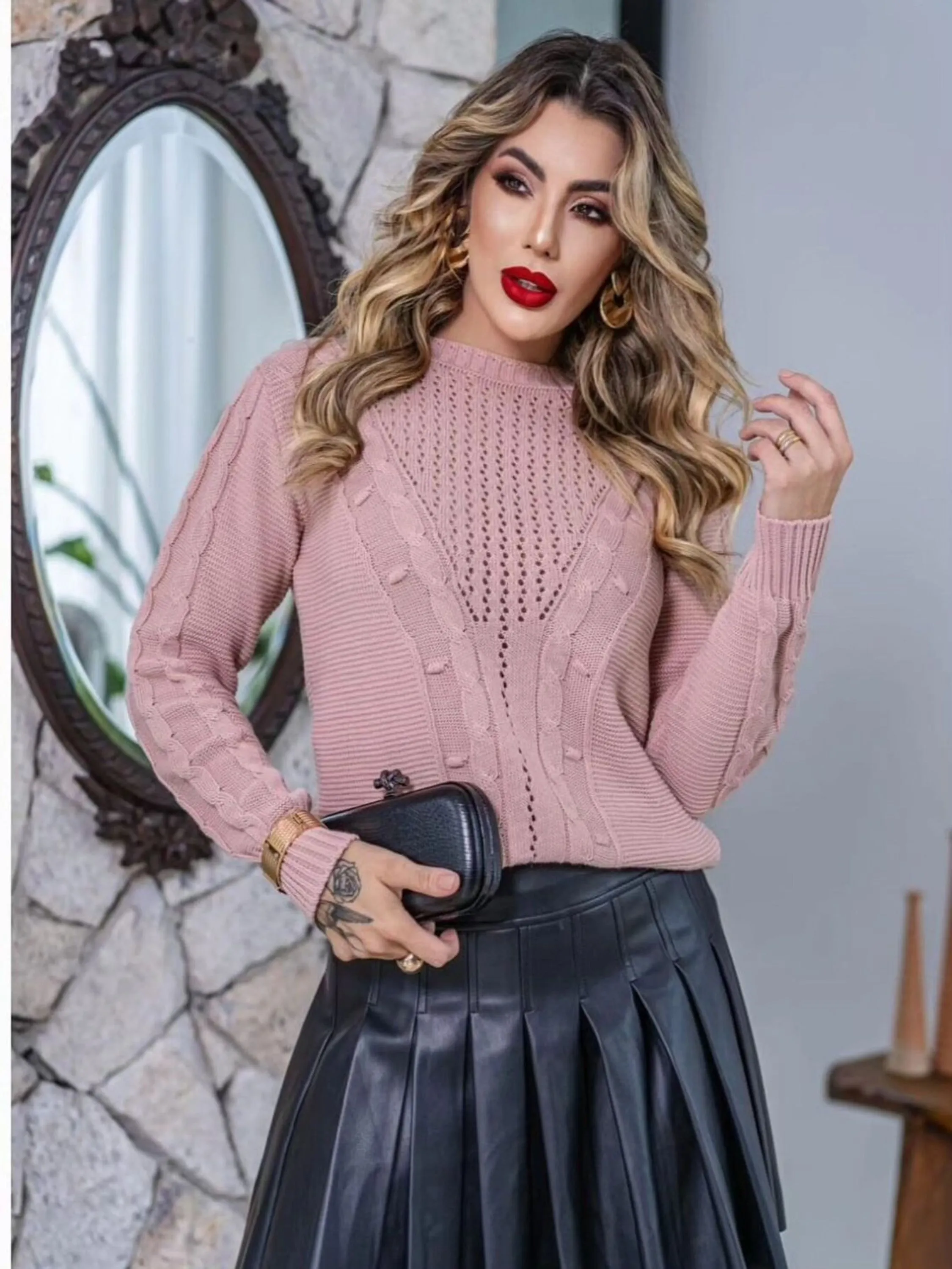 Blusa De Frio Lã Outono Inverno