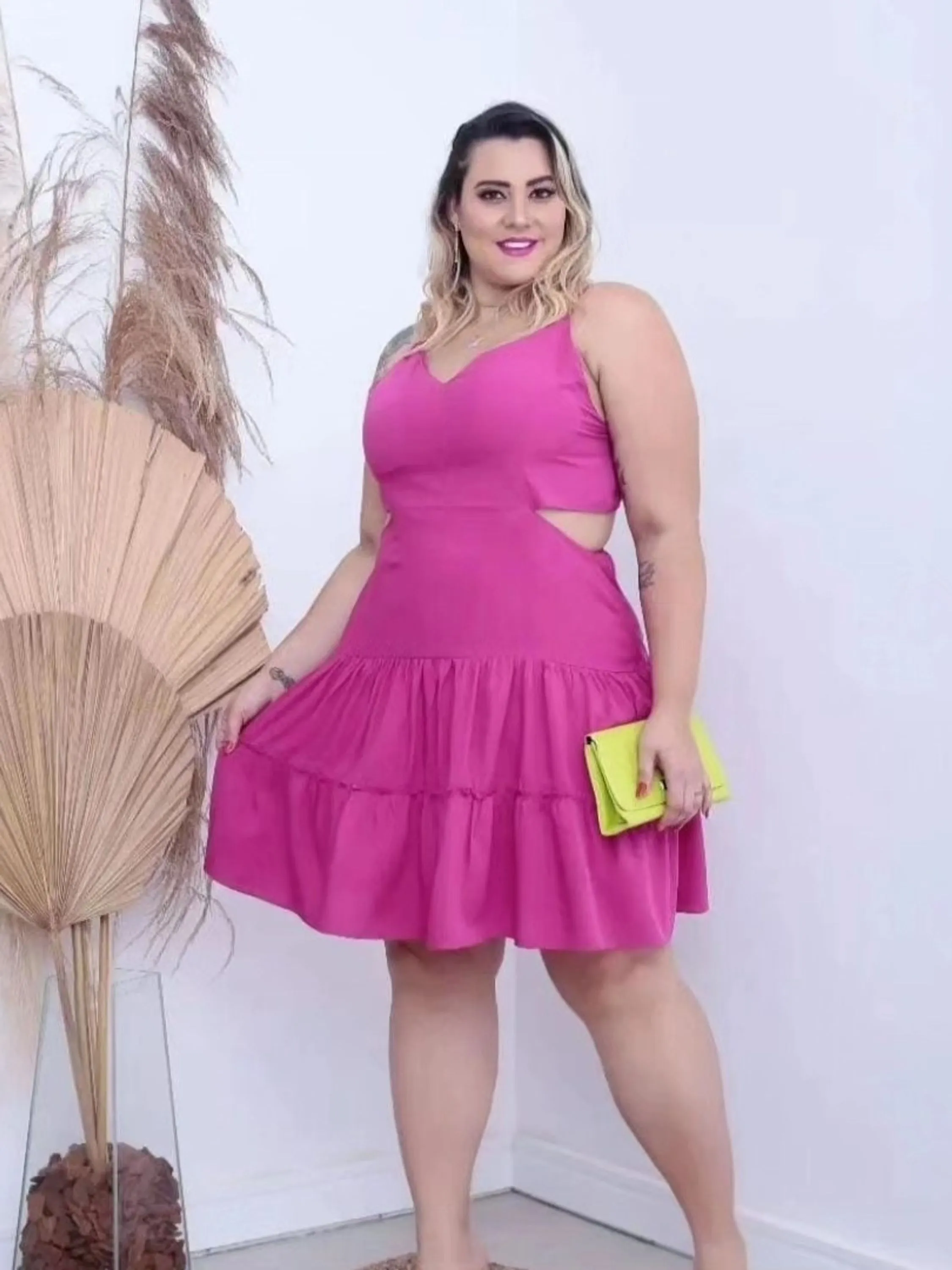 Vestido Plus size TAM G1 ao G4 veste do 46 ao 60