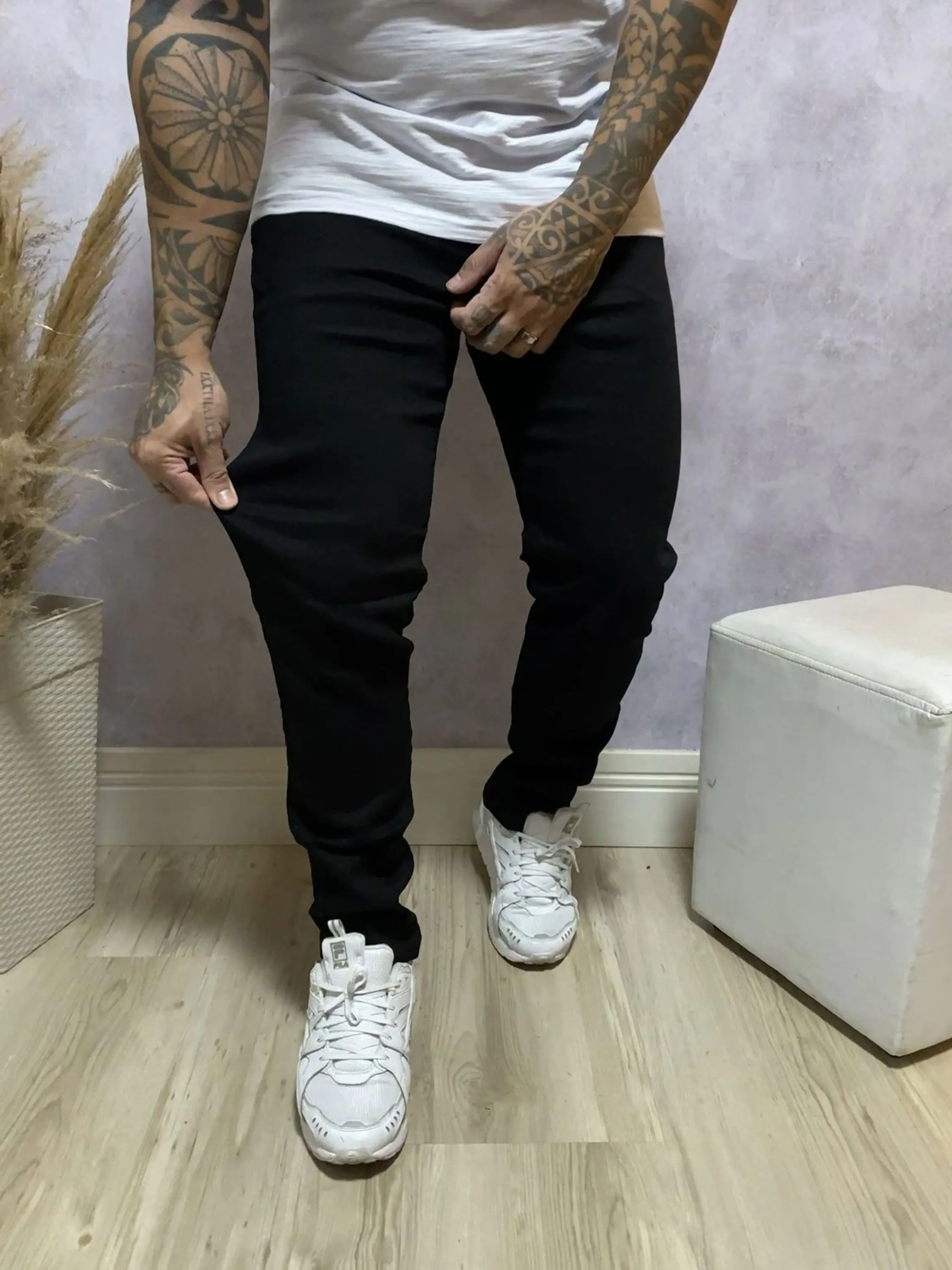 Calça Jeans Masculina Skinny Gaven Preta