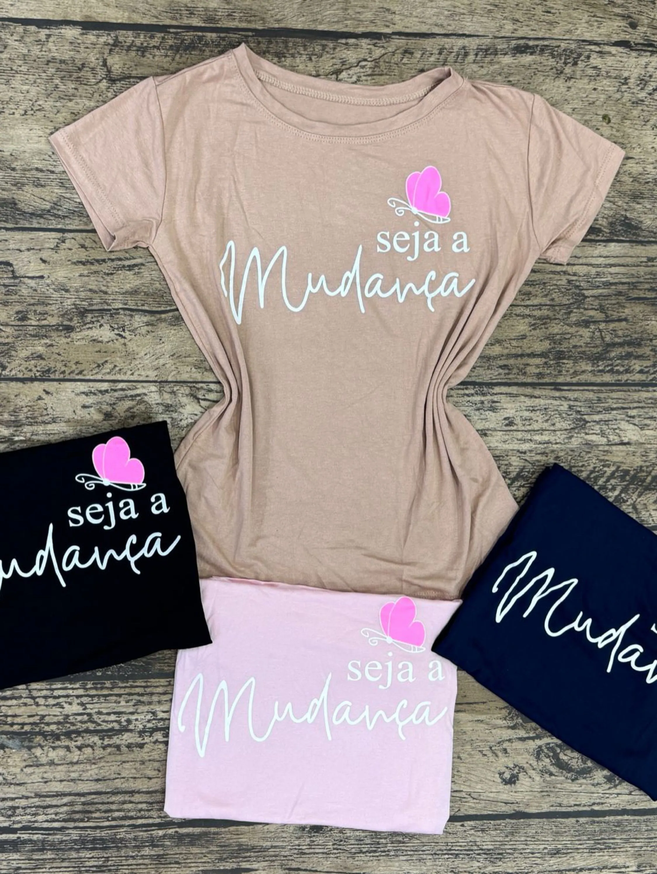 T shirt seja a mudança