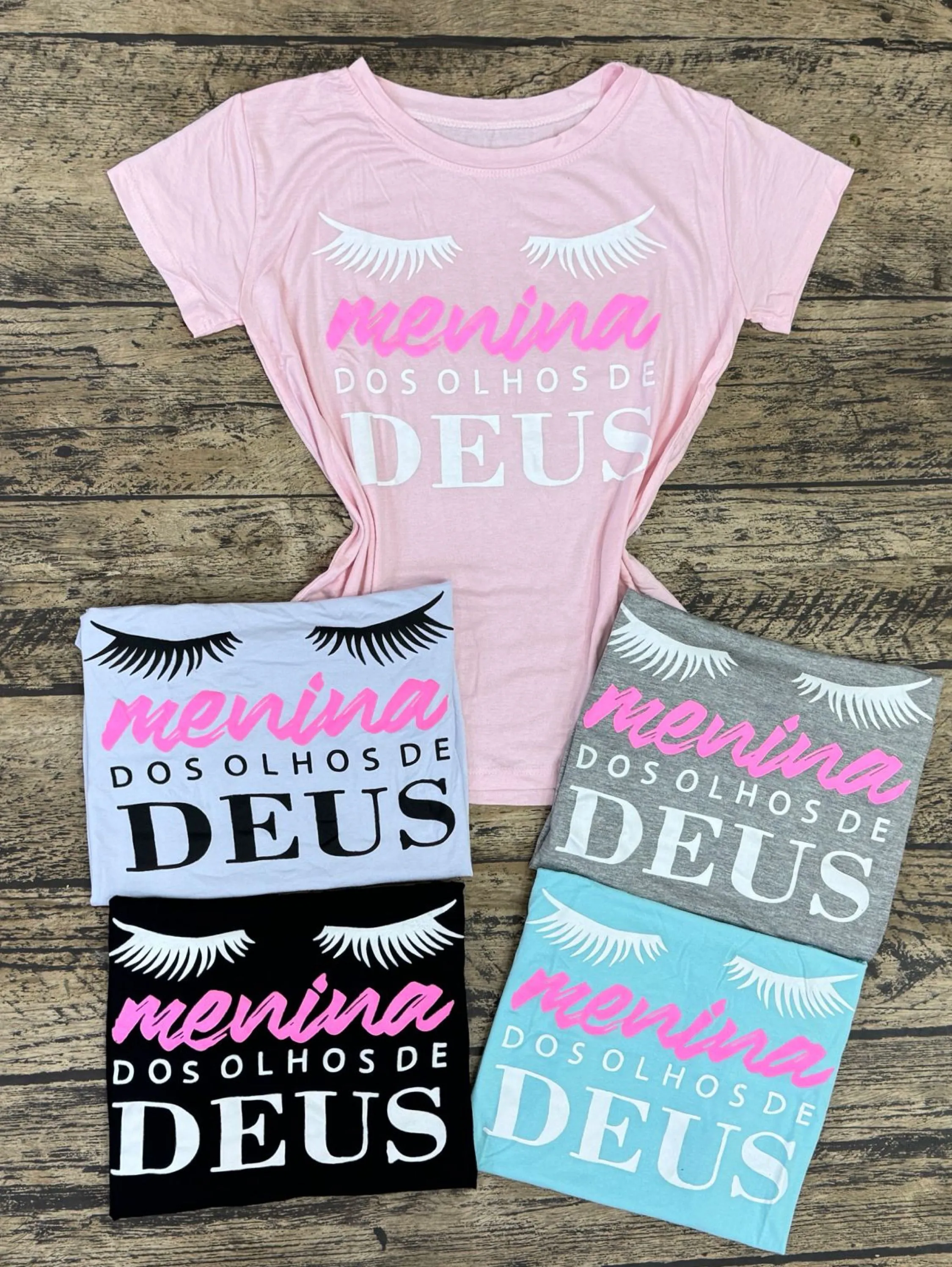 T shirt menina dos olhos de Deus