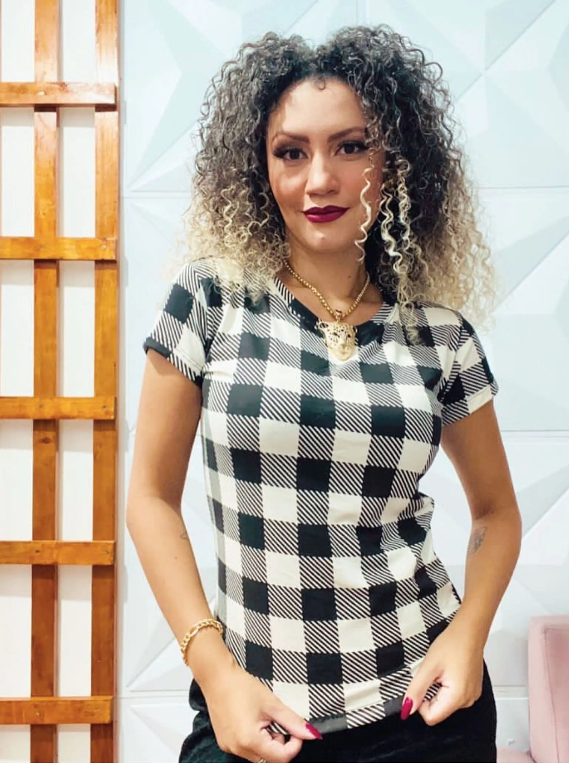 Blusa xadrez