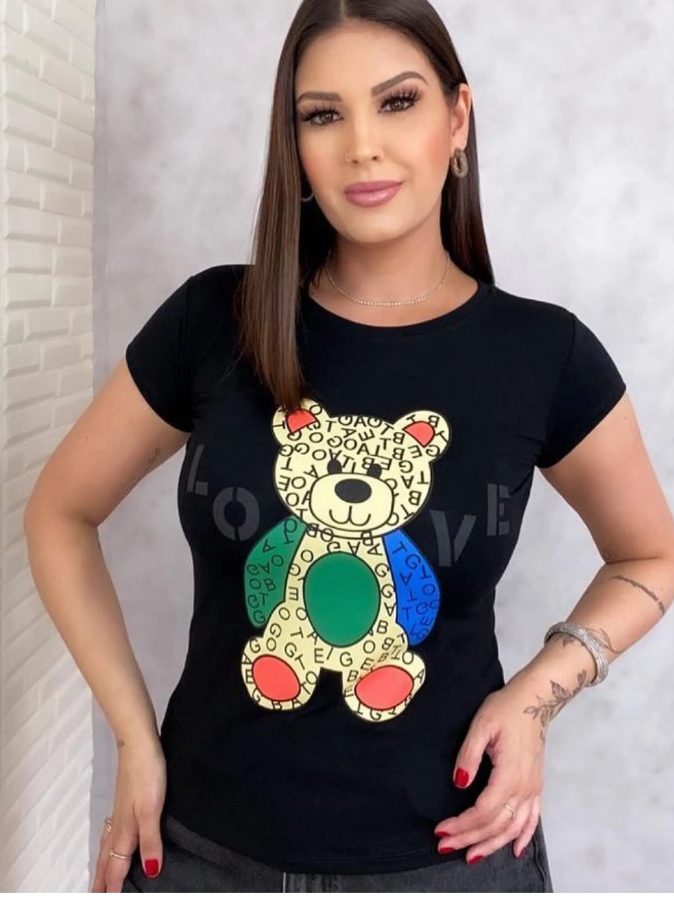 Blusa t shirt ursinho ted