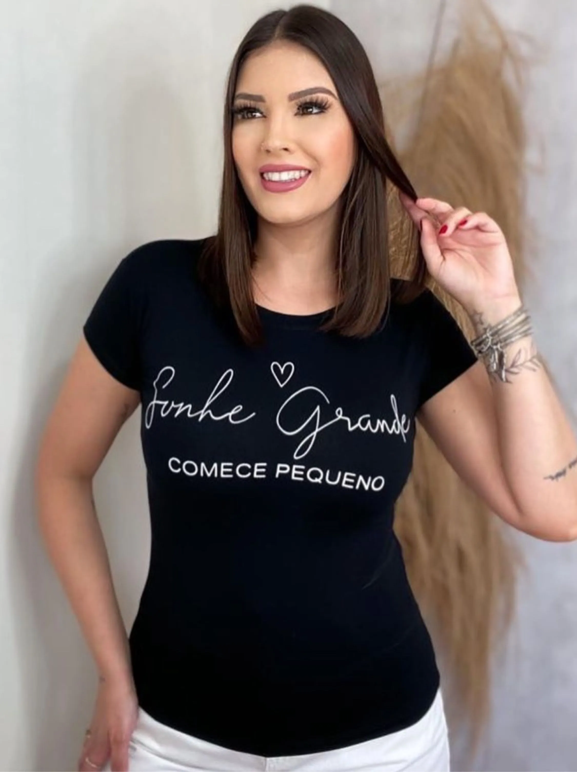 Blusa t shirt sonhe grande