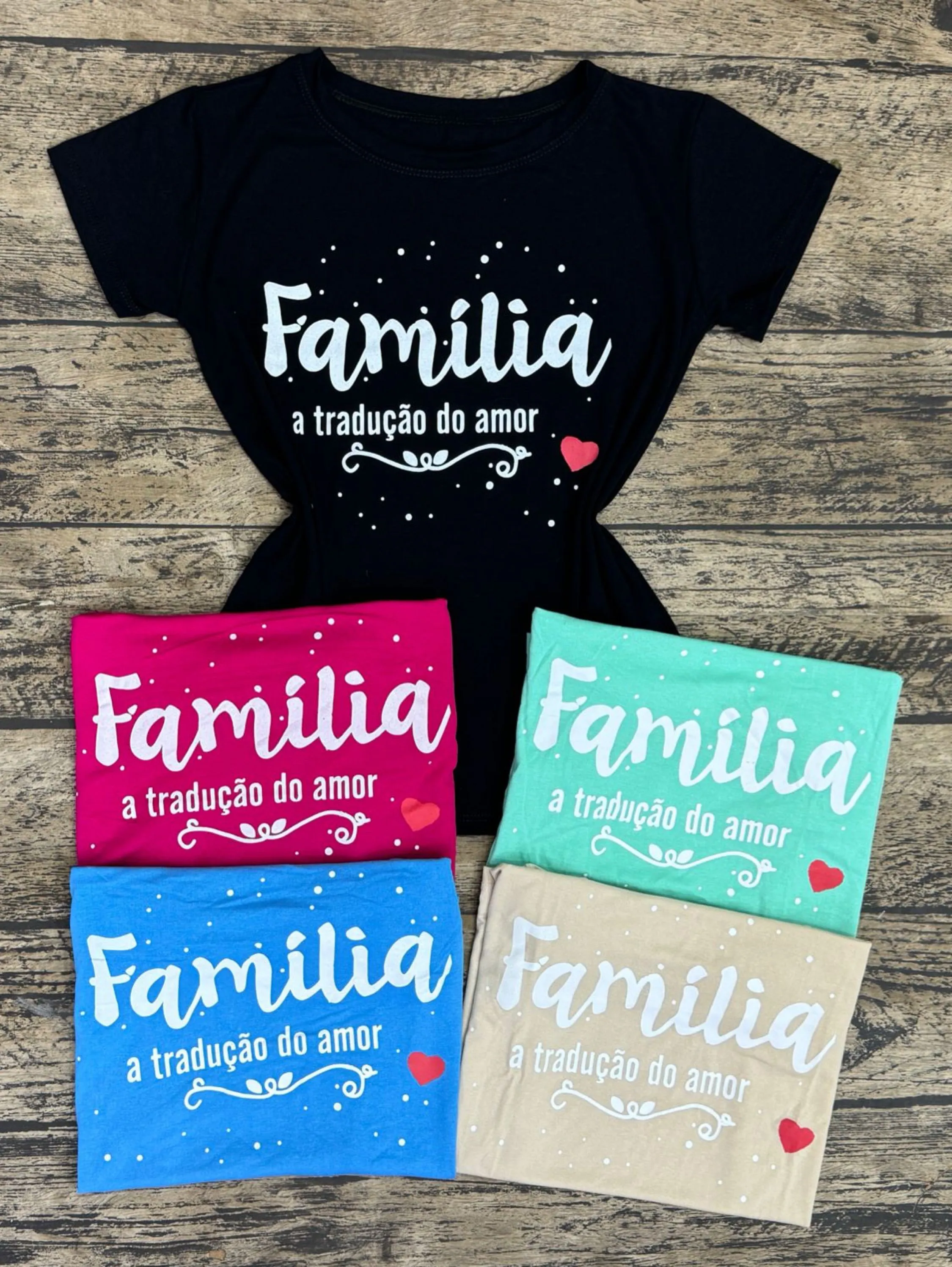 T shirt família tradição do amor