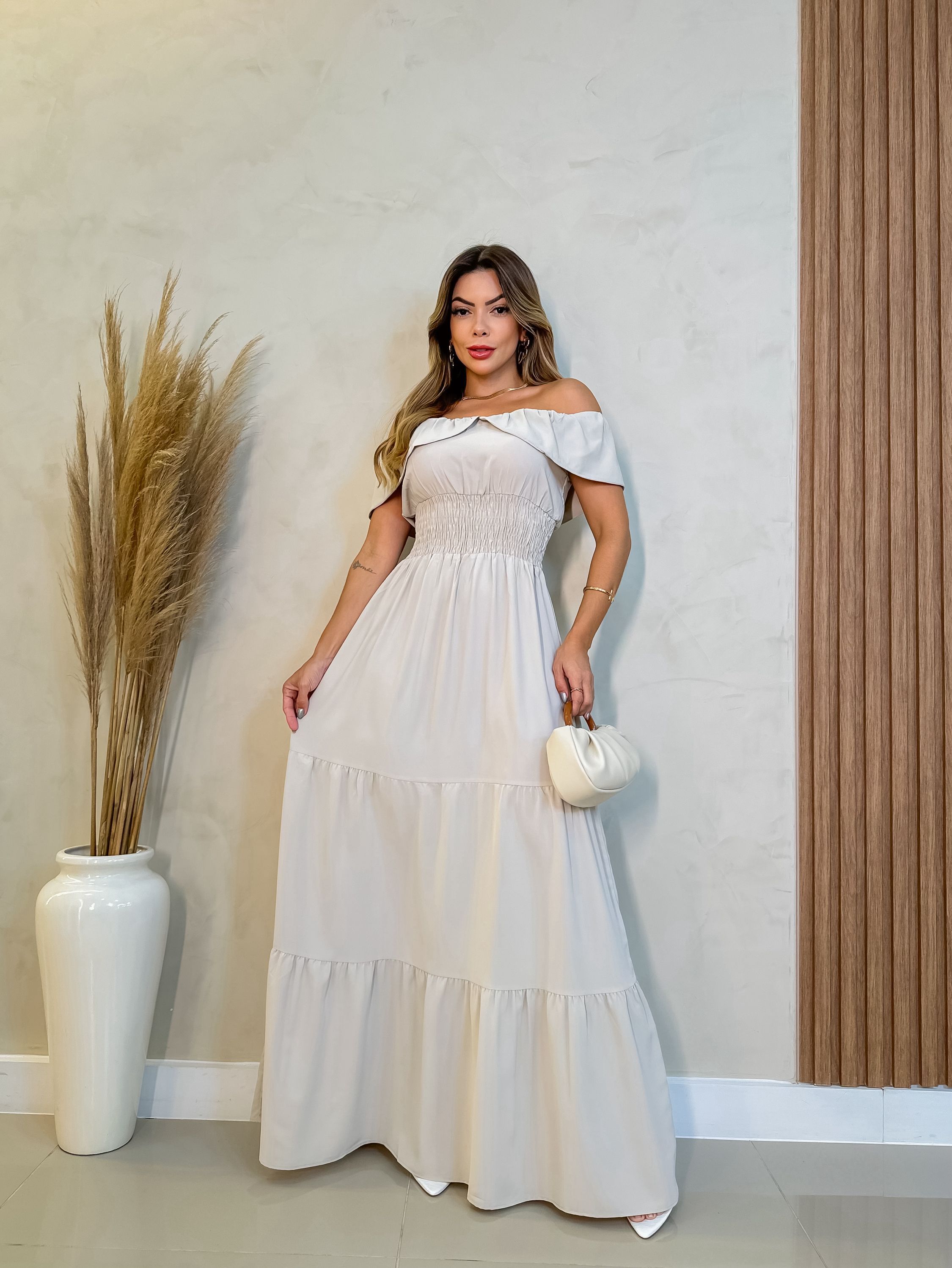 X-188 Vestido longo crepe