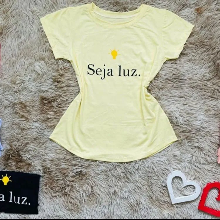 Blusa T-shirt viscolycra /gold cat Moda Feminina