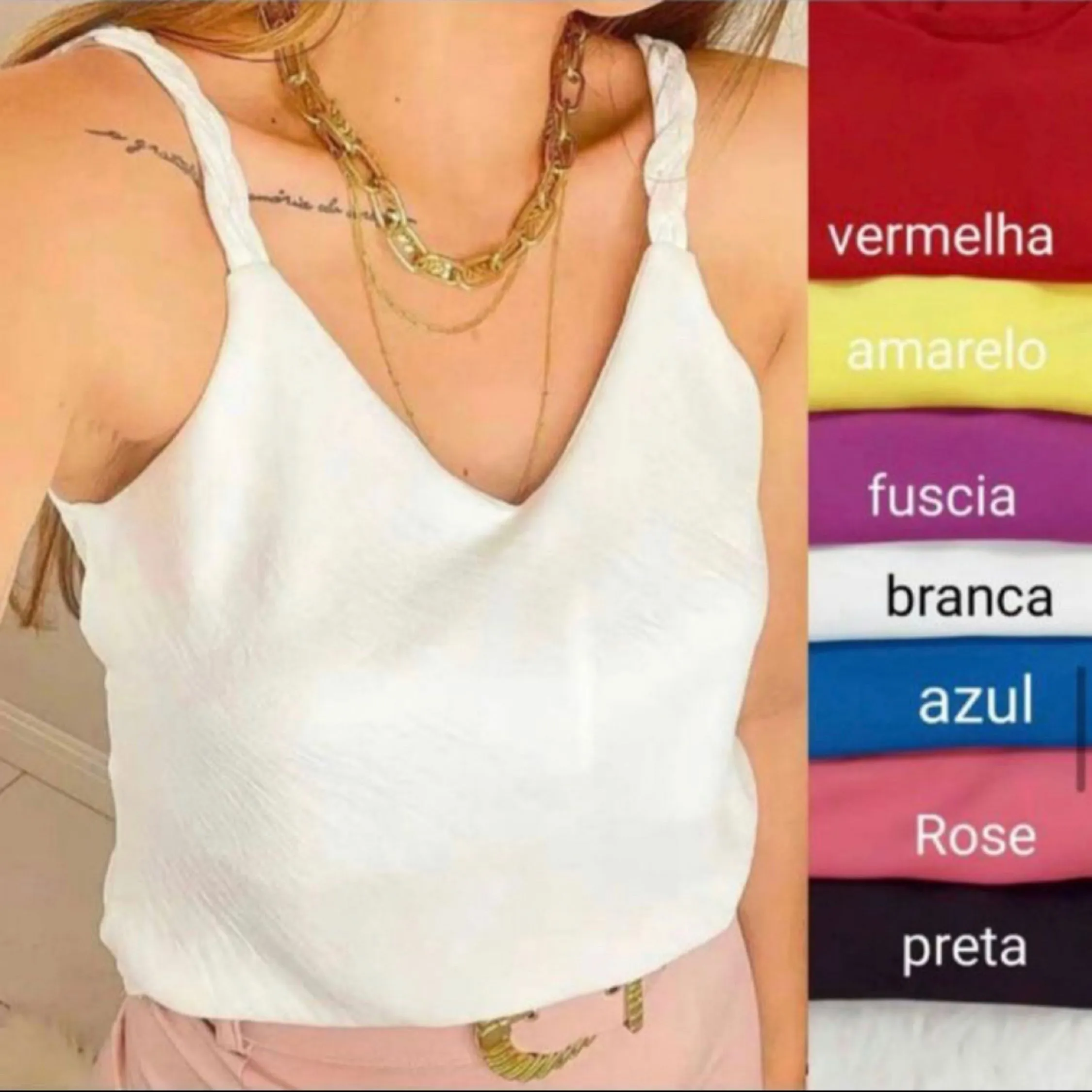 Blusa regata duna /gold cat Moda Feminina