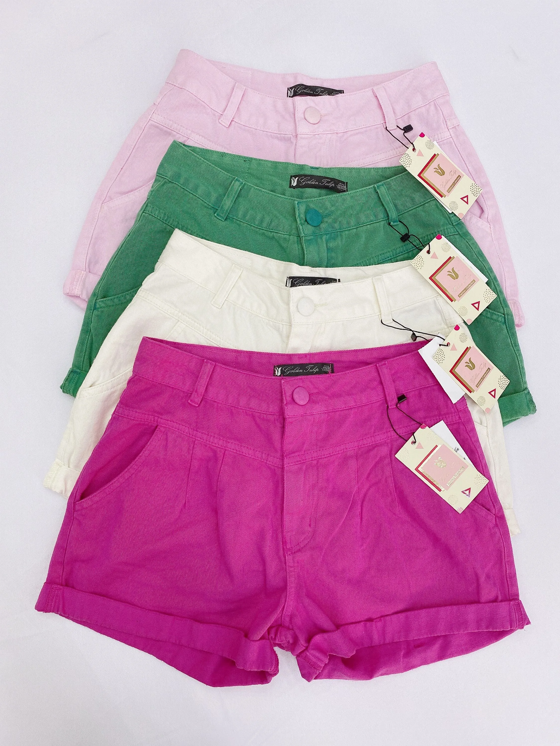 Short jeans colorido #0024