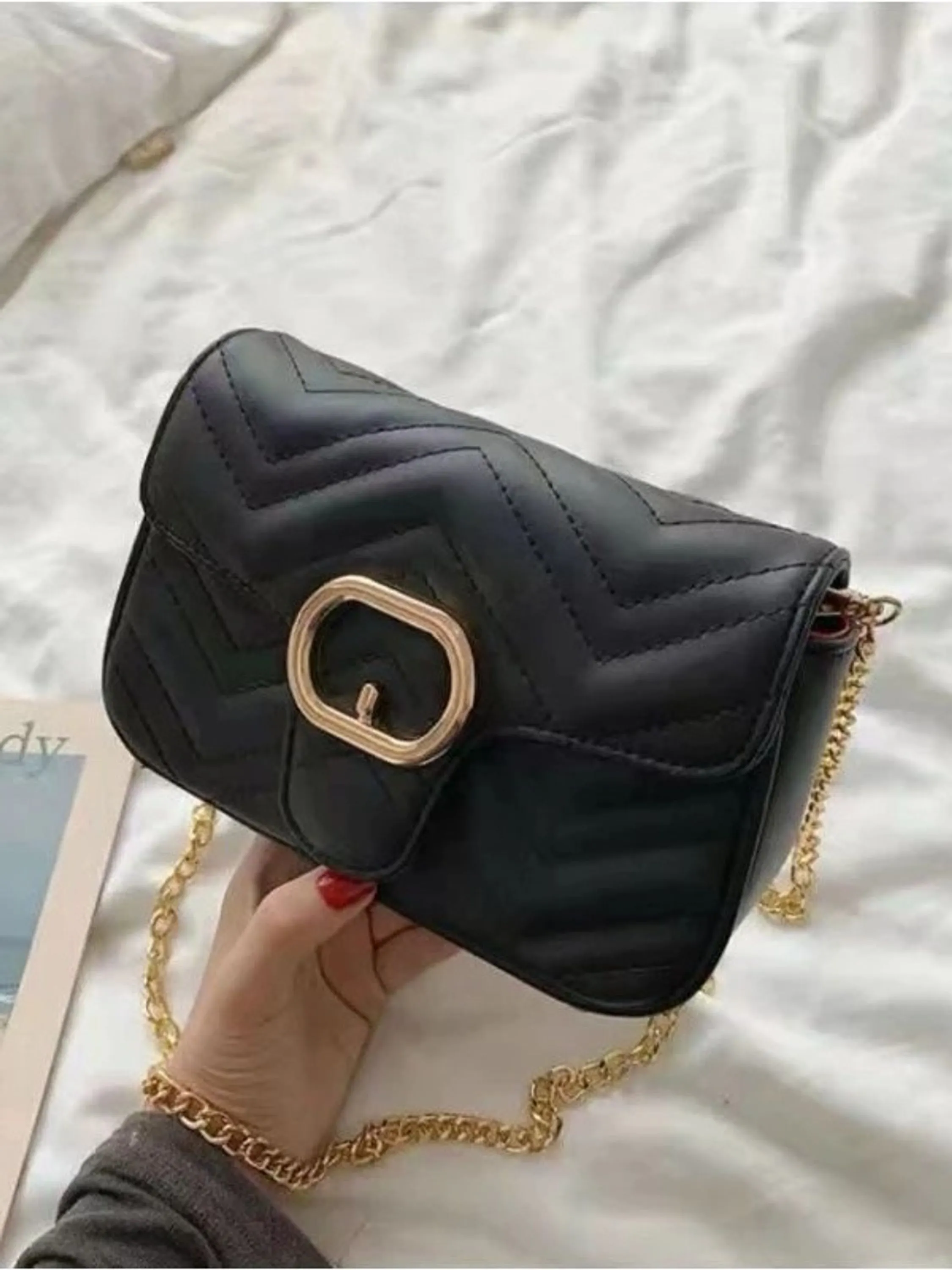 bolsa feminina transversal corrente lançamento bolsa de moda