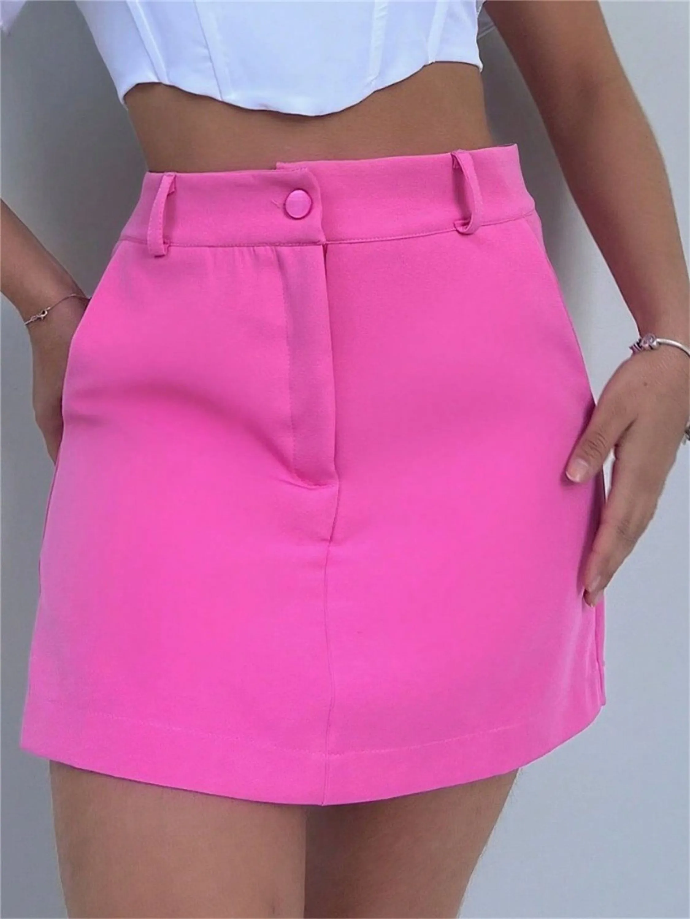 Shorts saia alfaiataria feminina YY2570