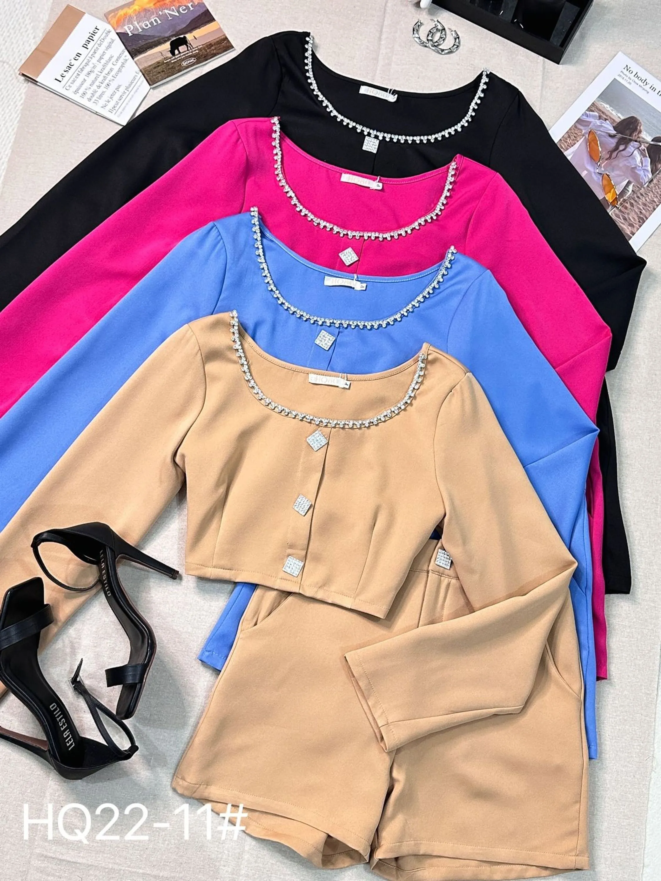 Conjunto blusa /shorts HQ12-11