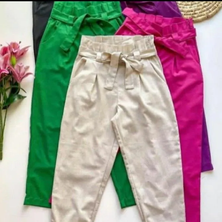 Calça Clochard de Linho