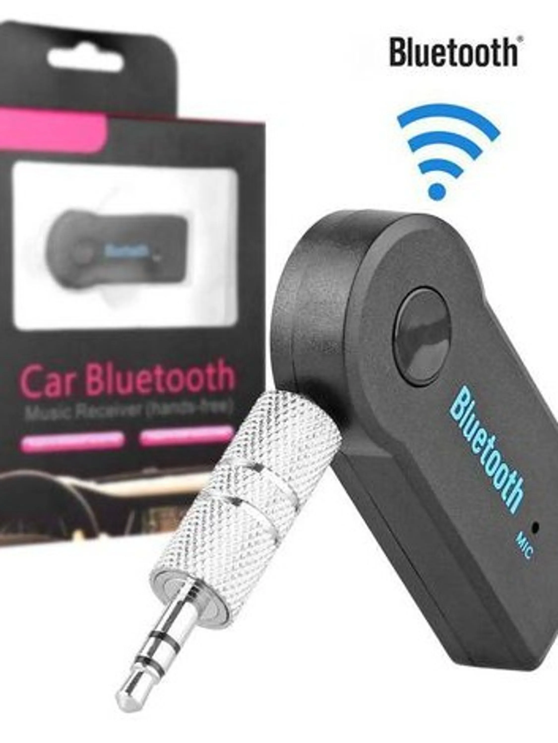 Adaptador bluetooth carro p2 (recarregável)