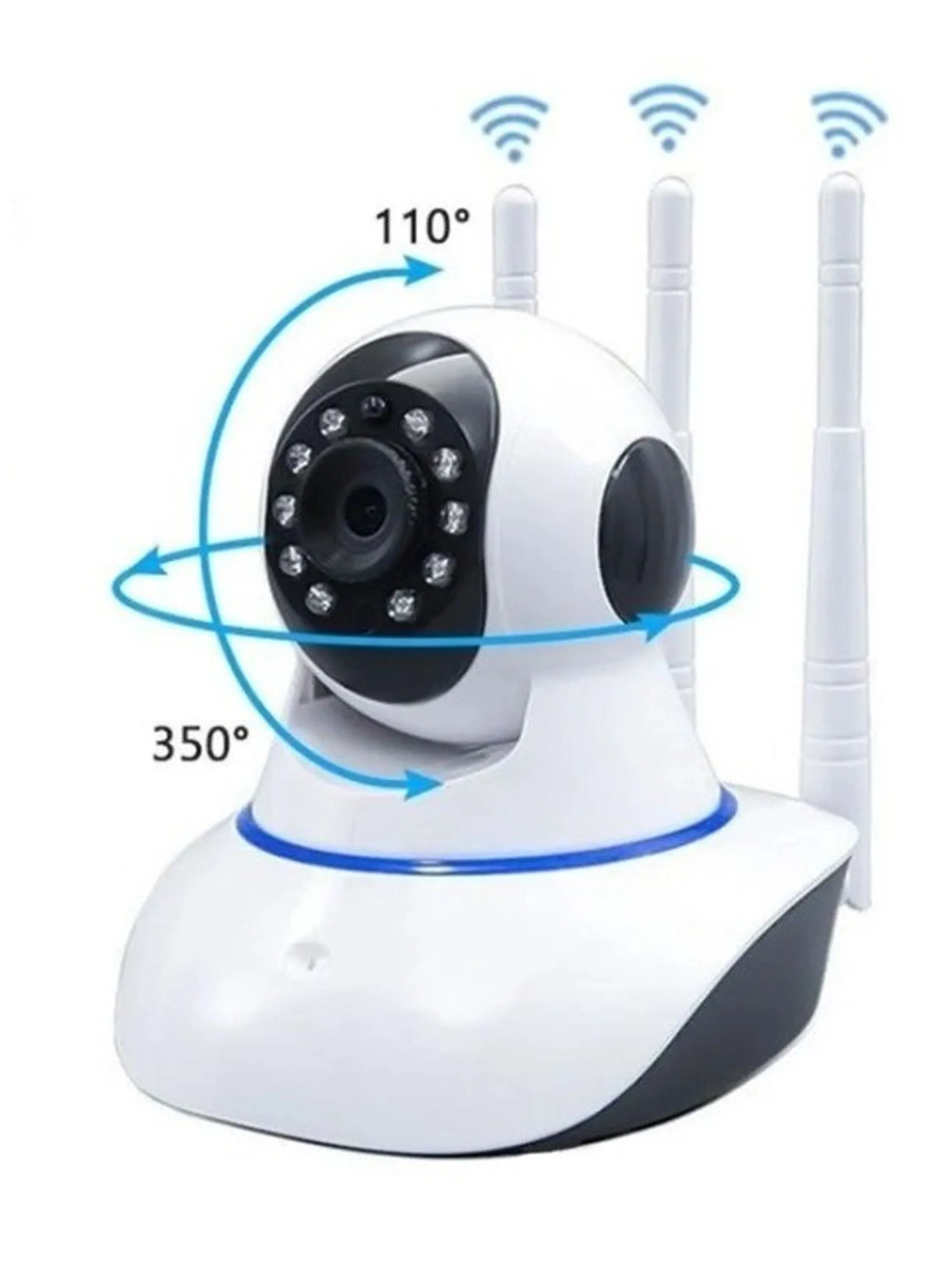 Camera wifi sem fio 3 antena It blue sc-88 1080p Full HD