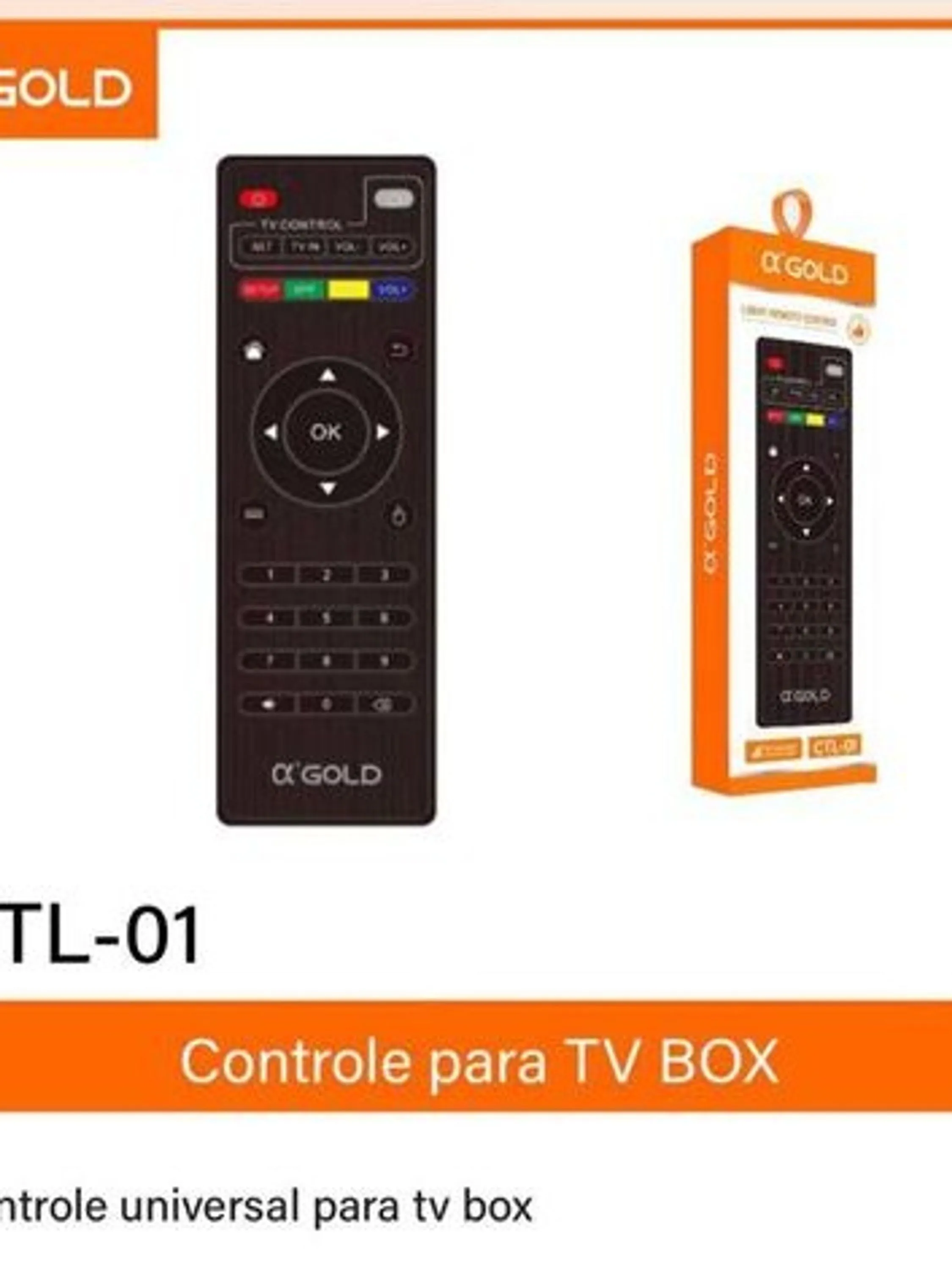 Controle para tv box universal