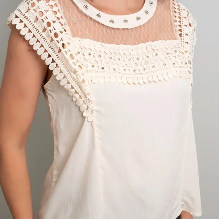 Blusa de renda  feminina