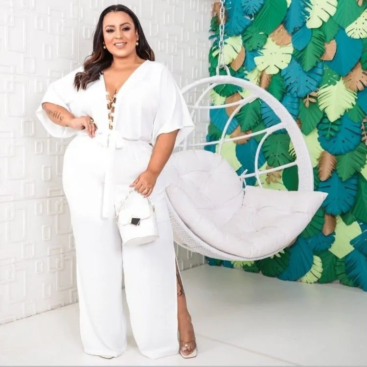 Lot com 6 Macacão Longo com Corrente Plus size + Frete grátis