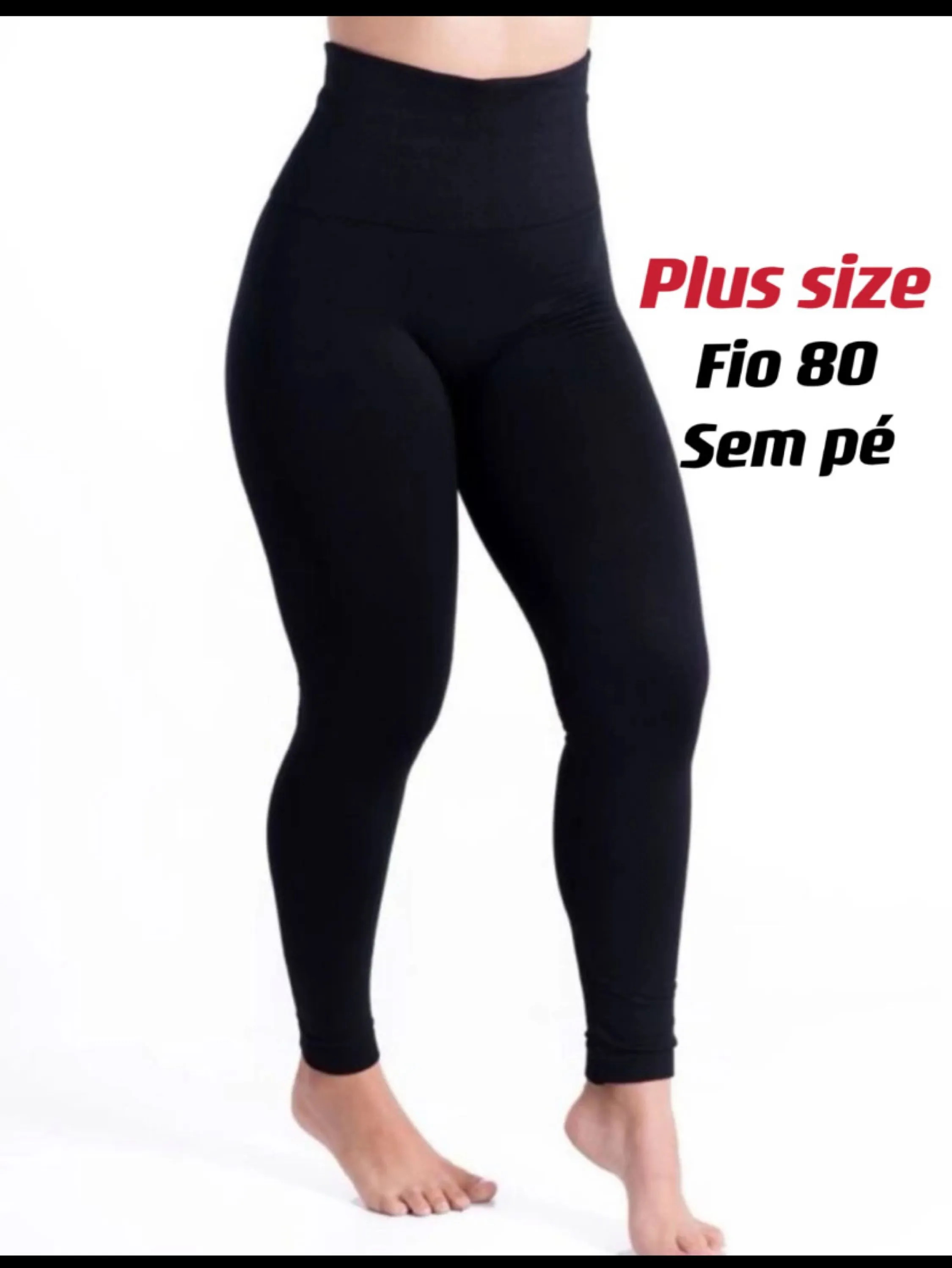 Kit com 12 meia calça grossa plus size fio 80 + frete grátis