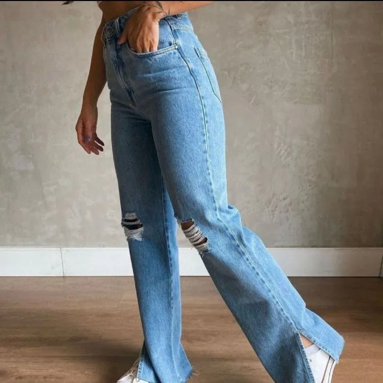 8018# calca jeans