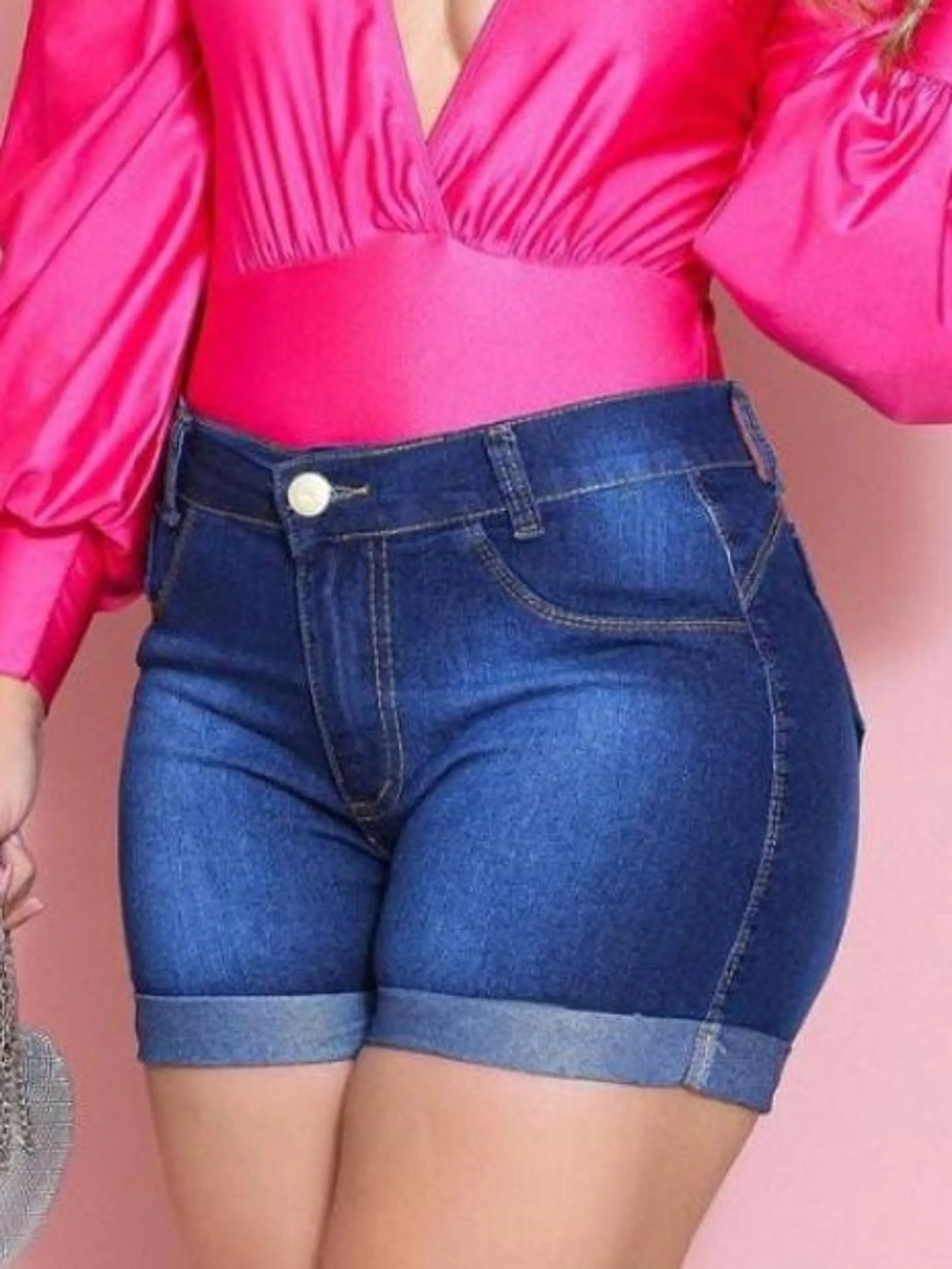 Bermuda jeans meia Coxa