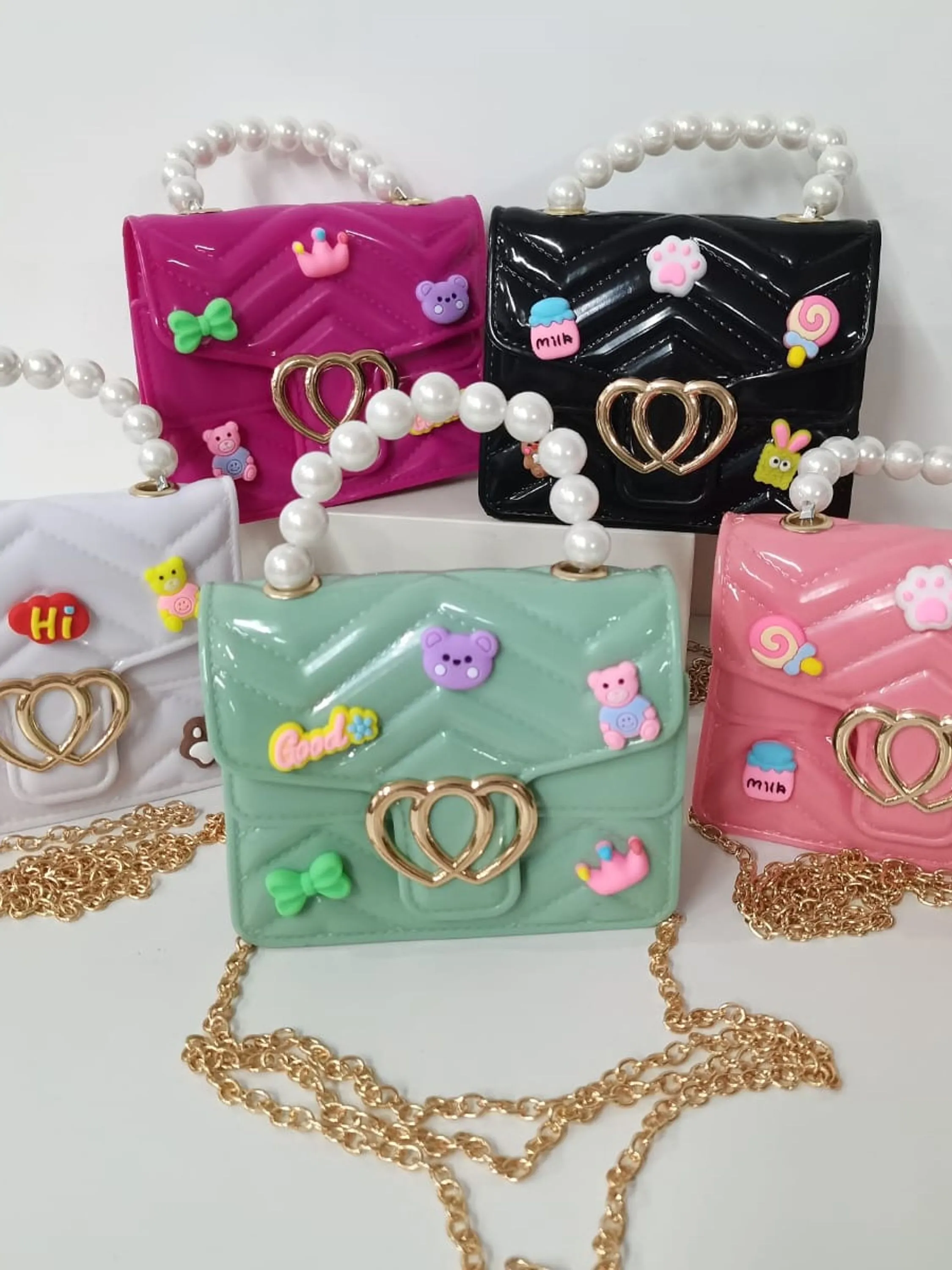 BOLSA INFANTIL MENINA COM STICKERS - 347