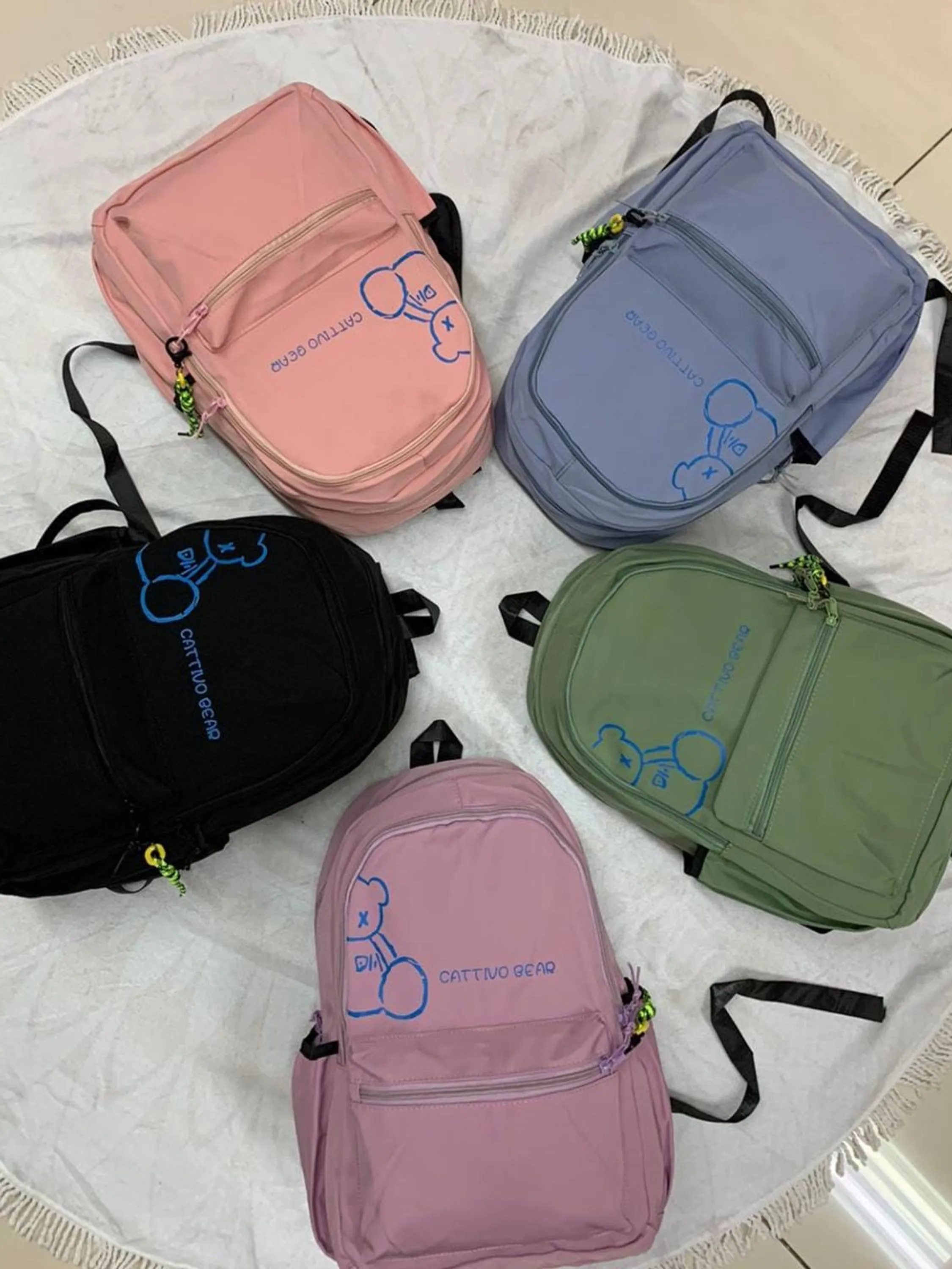 FF24 PACOTE COM 12 PEÇAS DE MOCHILAS UNISSEX/ADULTO/INFANTIL