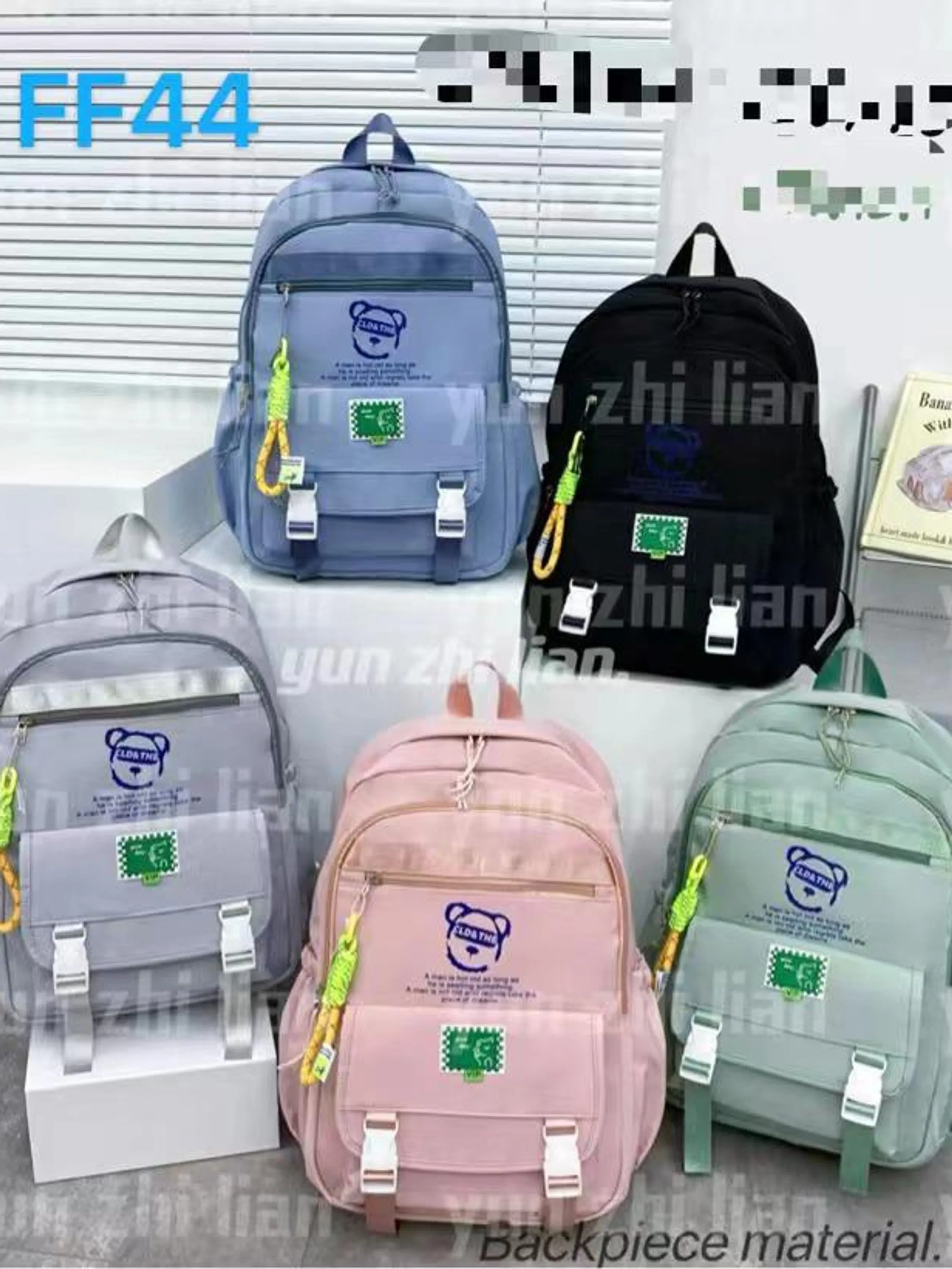 FF44 PACOTE COM 12 PEÇAS DE MOCHILAS UNISSEX/ADULTO/INFANTIL