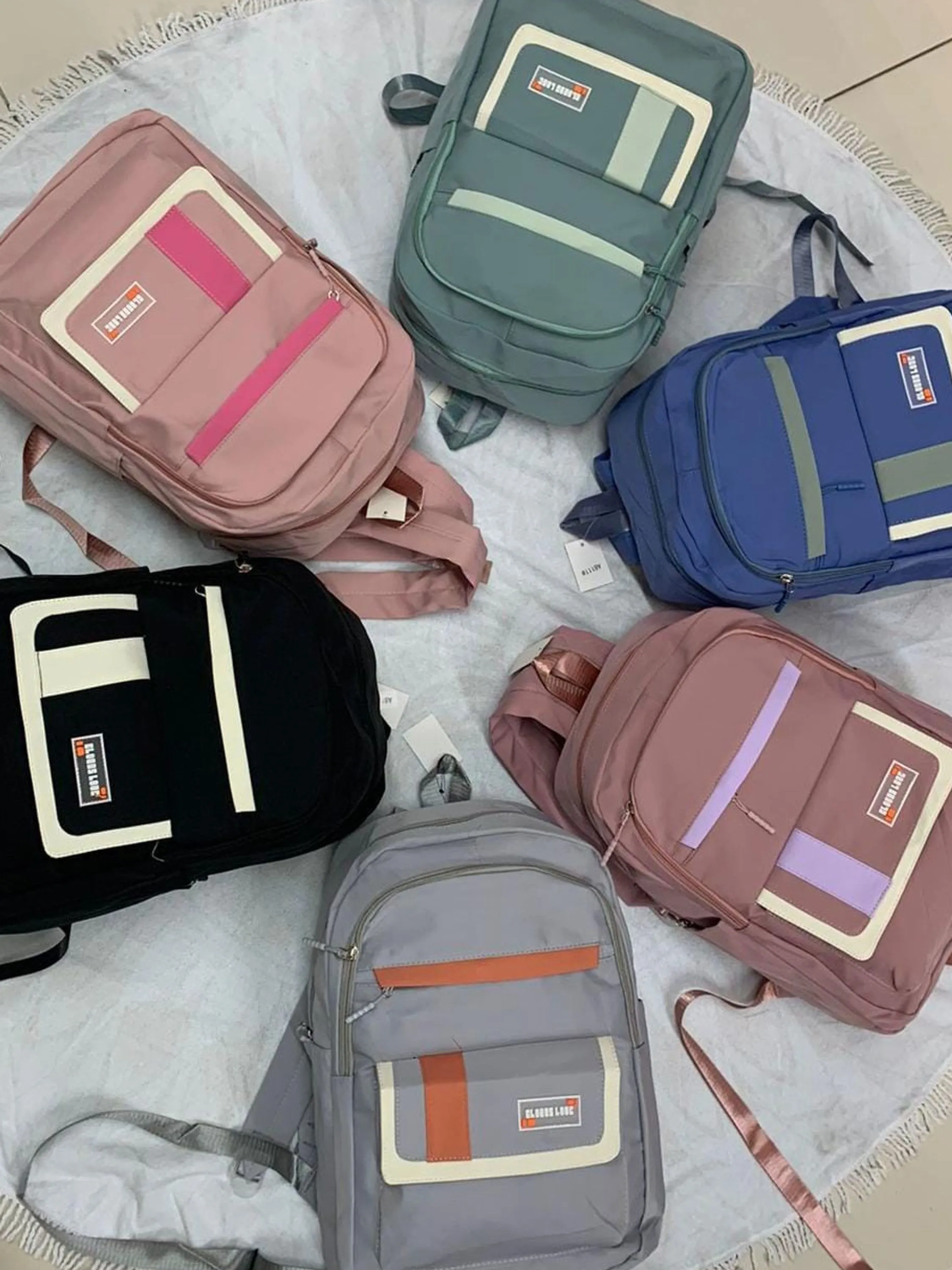 FF46 PACOTE COM 12 PEÇAS DE MOCHILAS UNISSEX/ADULTO/INFANTIL