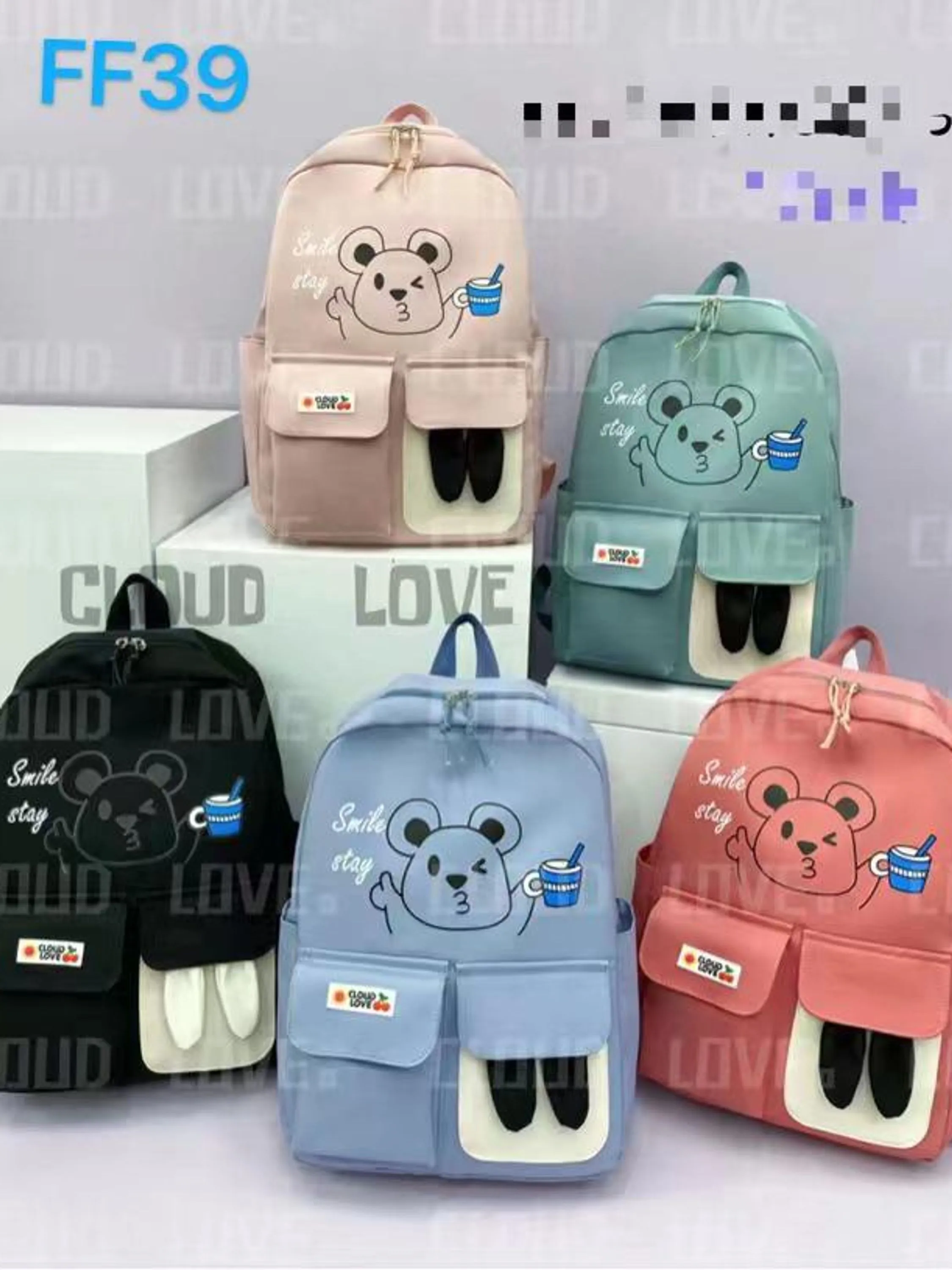 FF39 PACOTE COM 12 PEÇAS DE MOCHILAS FEMININAS/ADULTO/INFANTIL