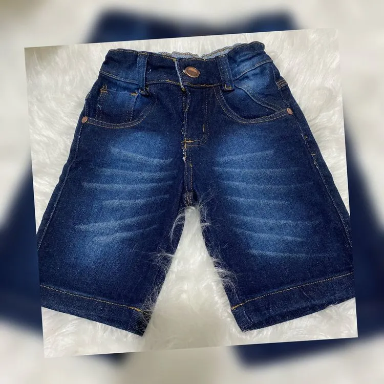 Bermuda jeans infantil masculina