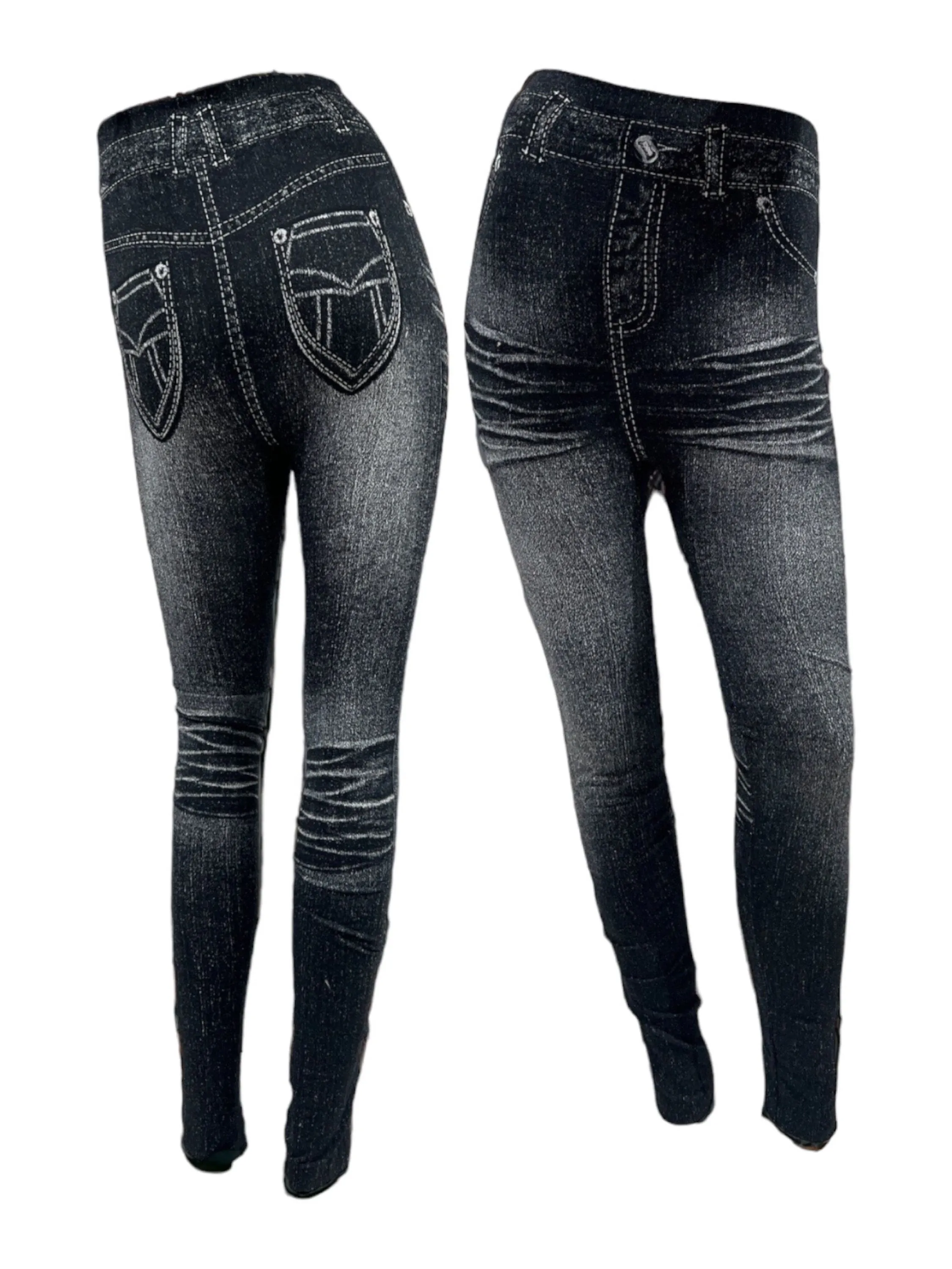 Calça legging jeans moda tamanho único