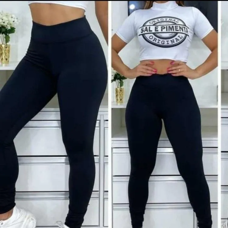 Calça legging flanelada basica