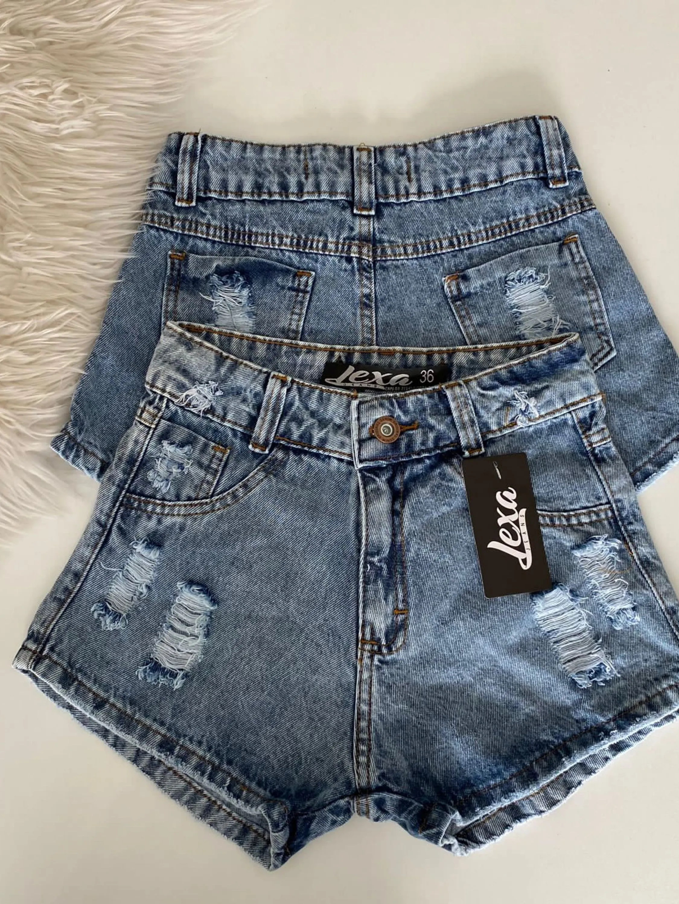 Short jeans feminino