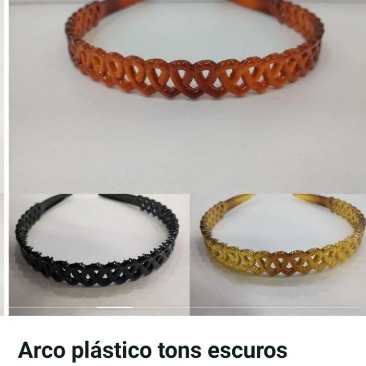 Tiaras plast tons escuras