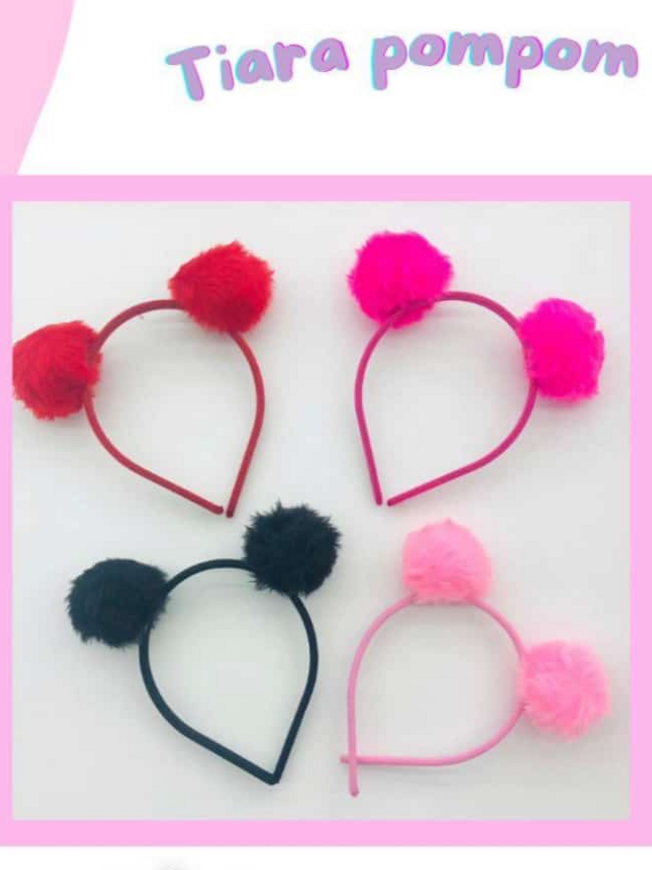 Tiaras com pompom