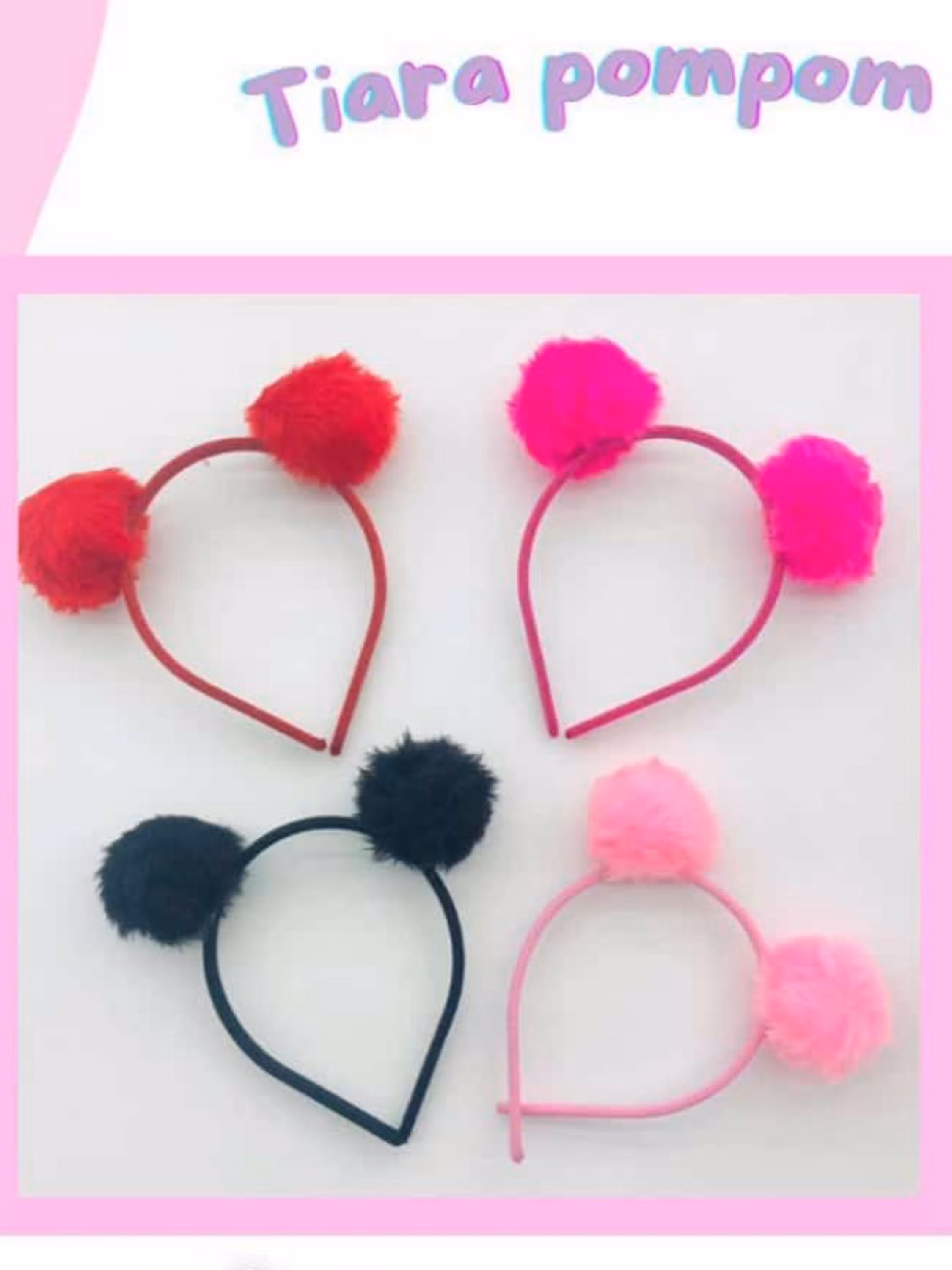 Tiaras com pompom