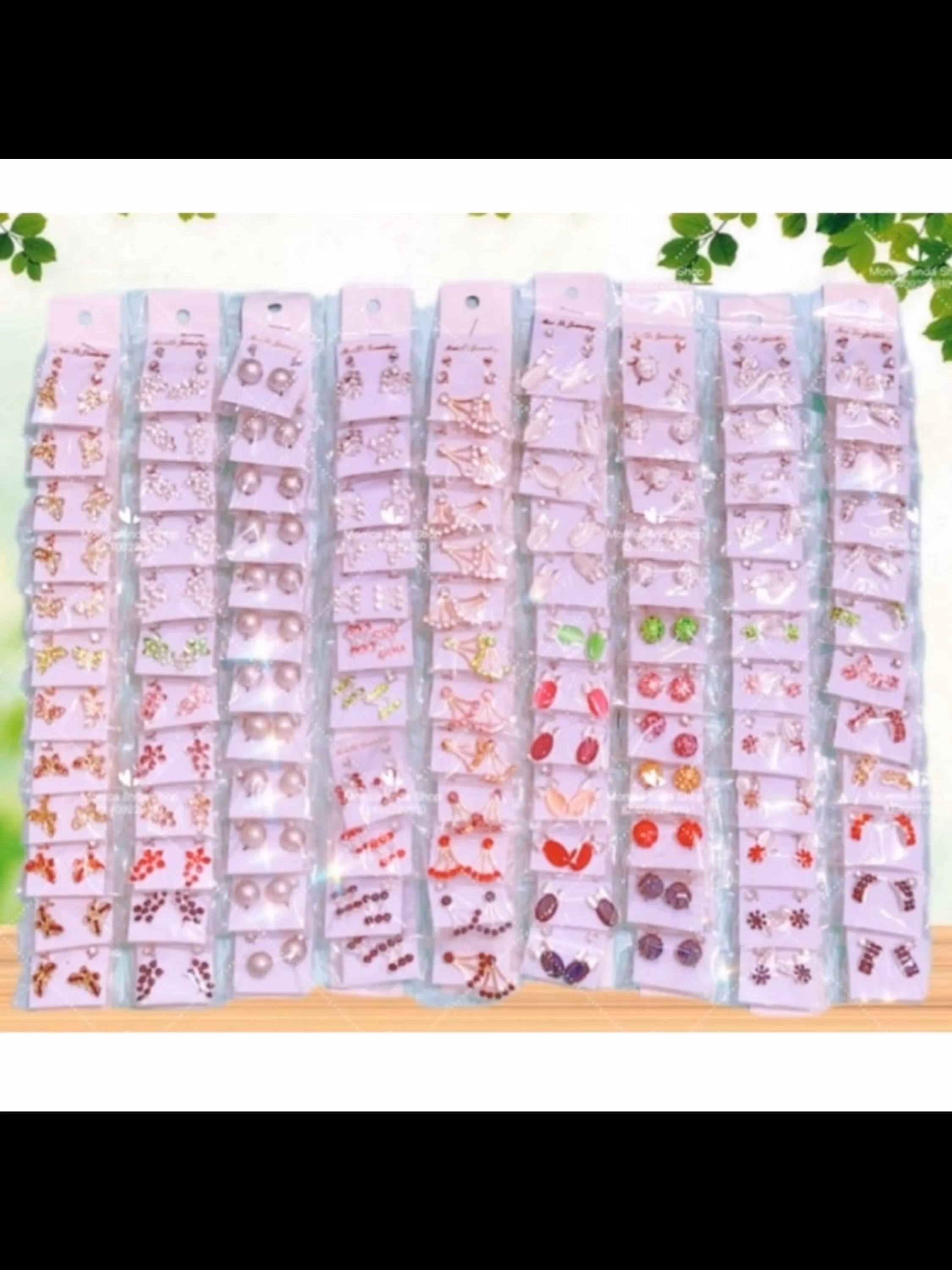 Cartelas de trio brincos