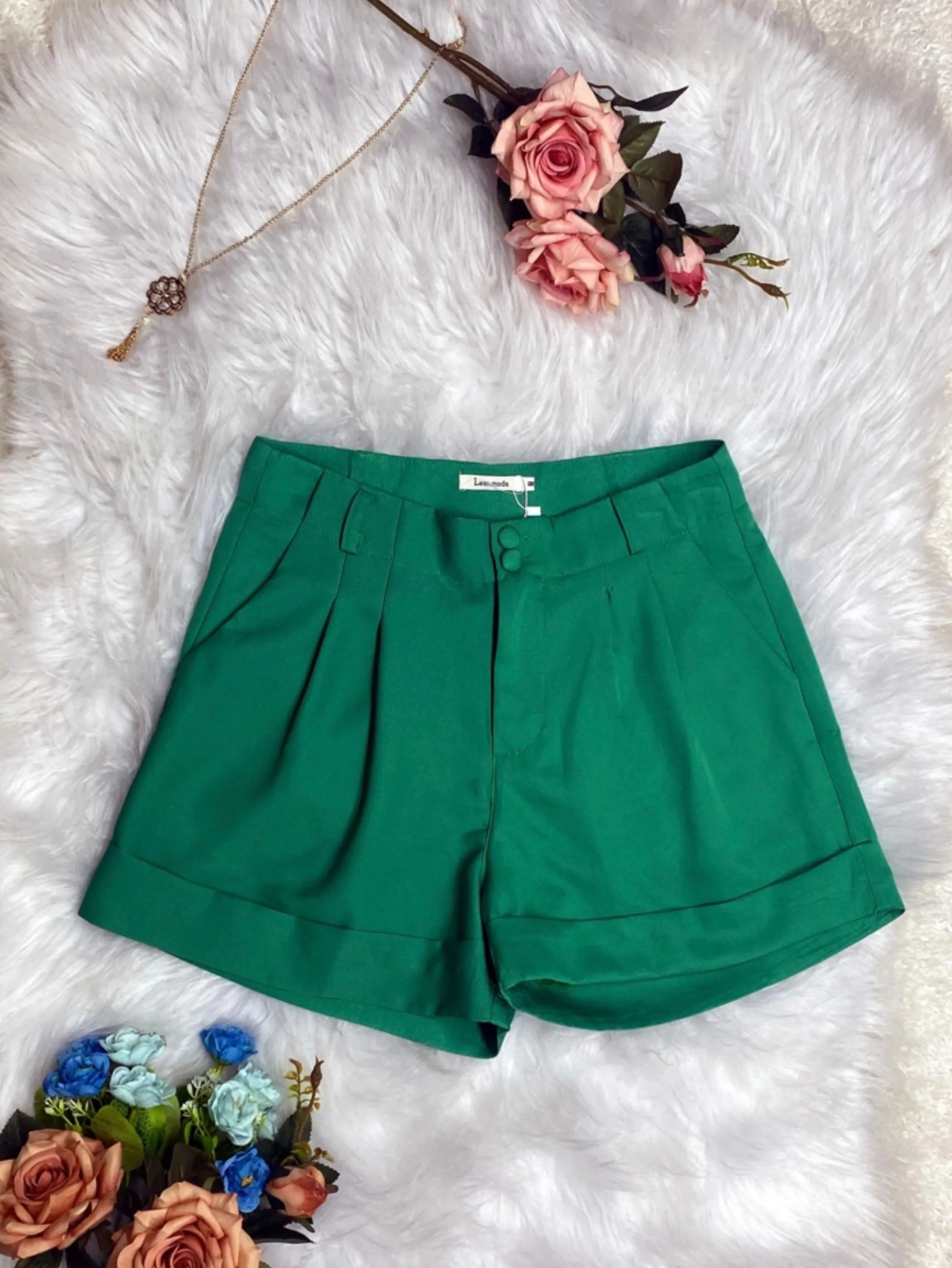 Short alfataiaria linho feminino x0323