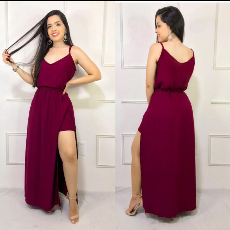 Vestido Longo Viscolinho