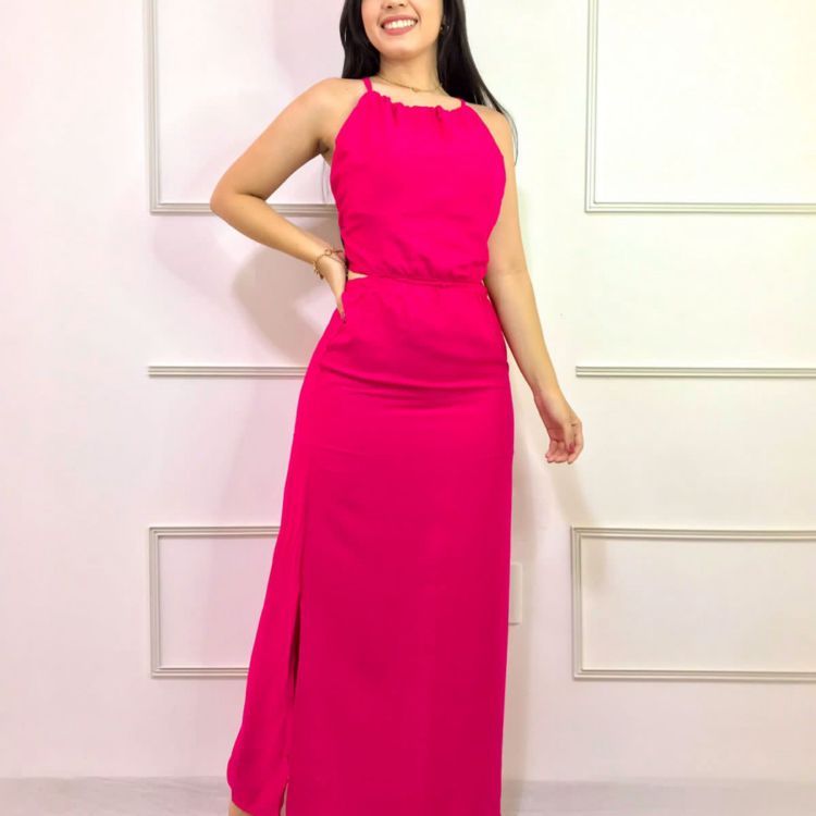 Vestido Longo Viscolinho