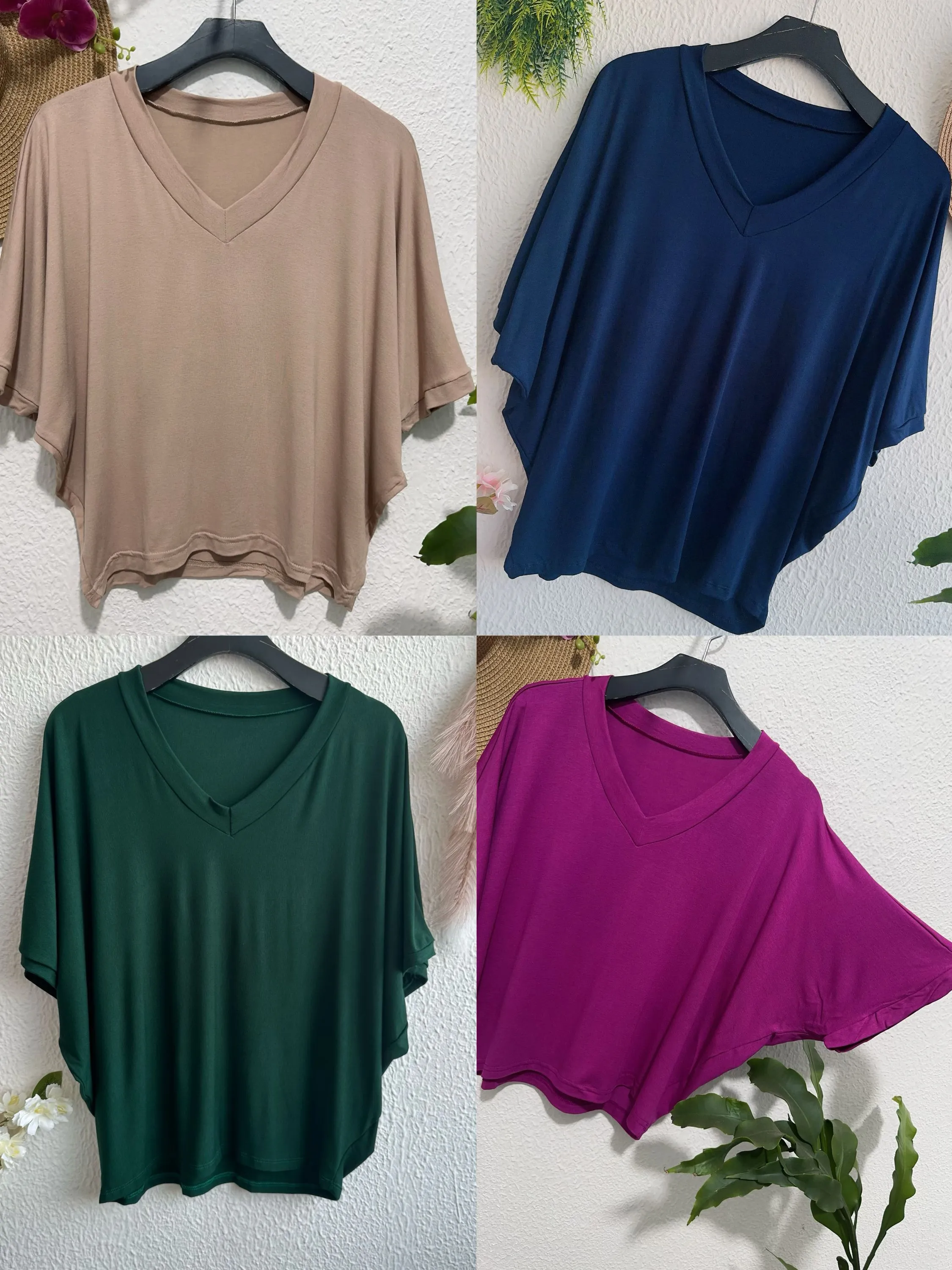 Blusa de manga morcego