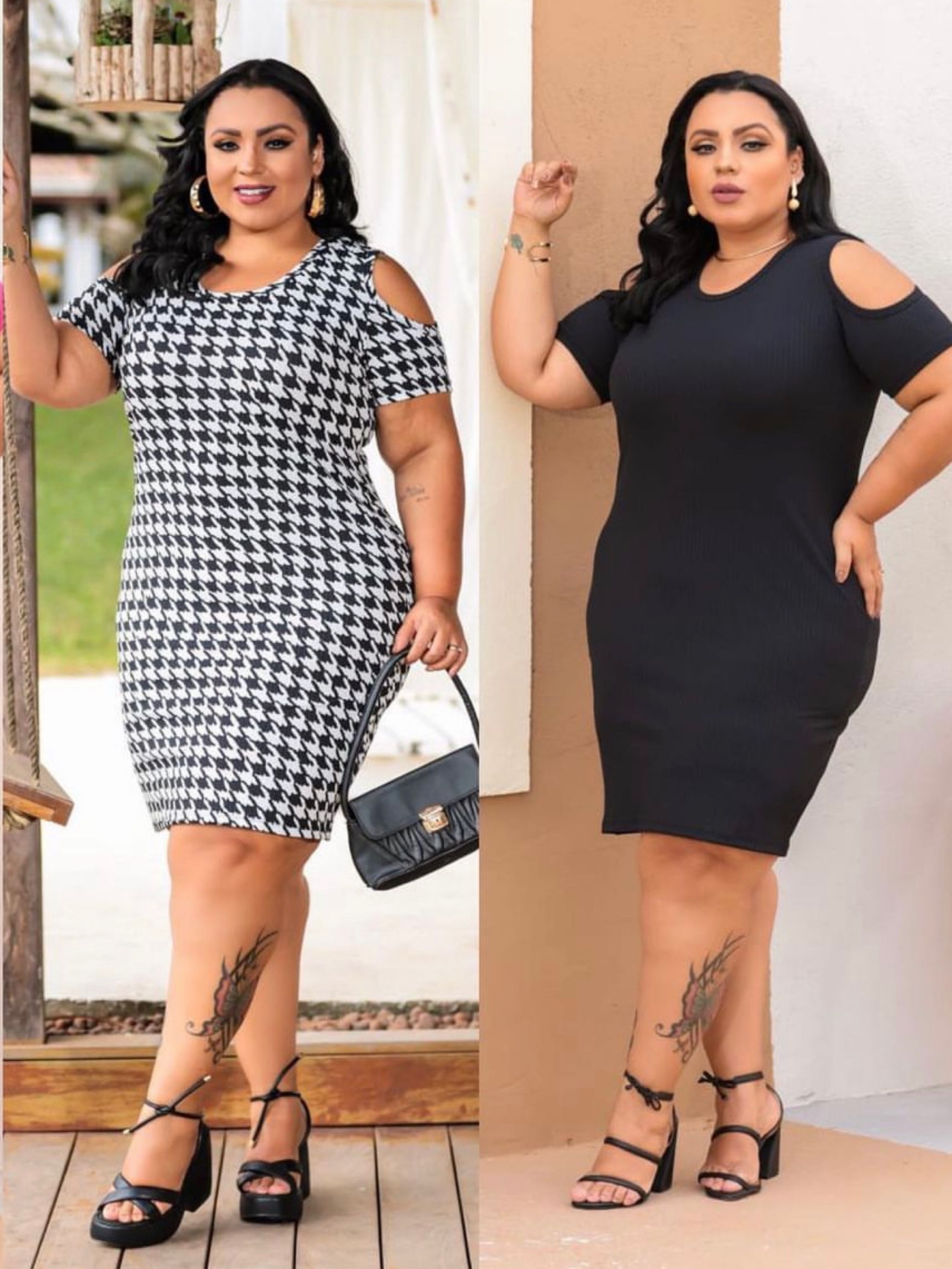 Vestido gota plus size