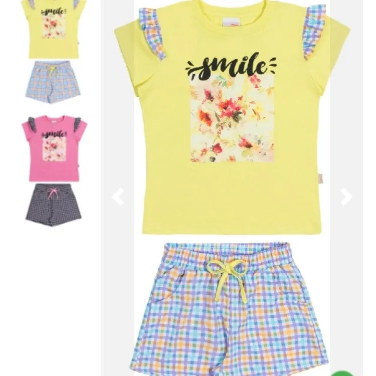 Conjunto Infantil Verão 2023 Menina Soletex